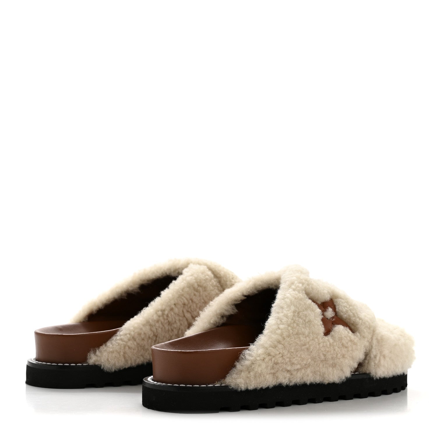 Shearling Paseo Flat Comfort Mule 36 Brown