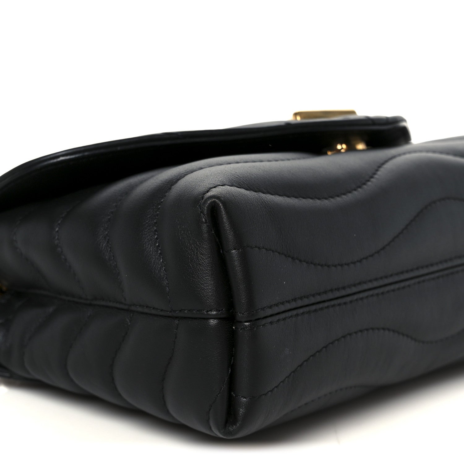 Calfskin LV New Wave Chain Bag Black