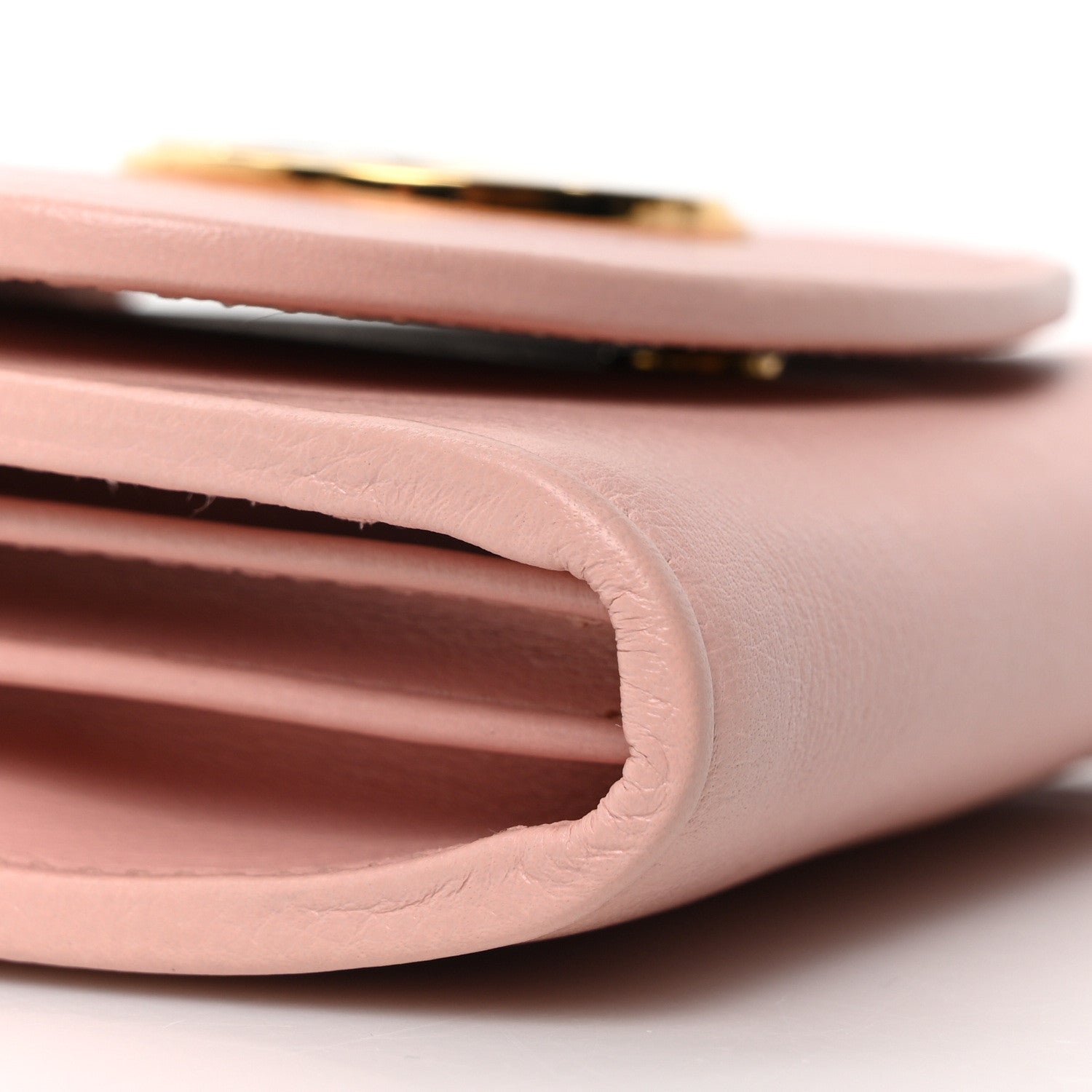 Roxy Calfskin Medium Blondie Chain Wallet Powder Pink