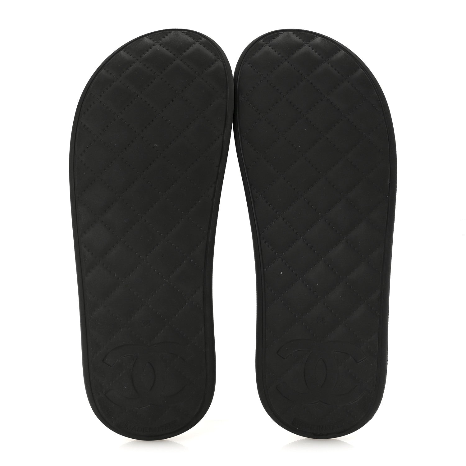 Thermoplastic PVC Camellia Mule Sandals 38 Black Ivory