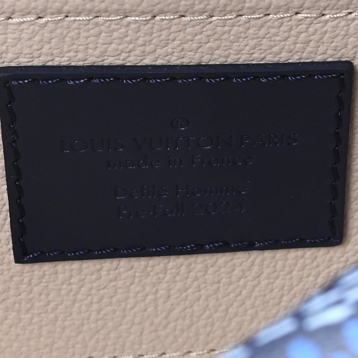 Damier Heritage Locker Dopp Kit Blue