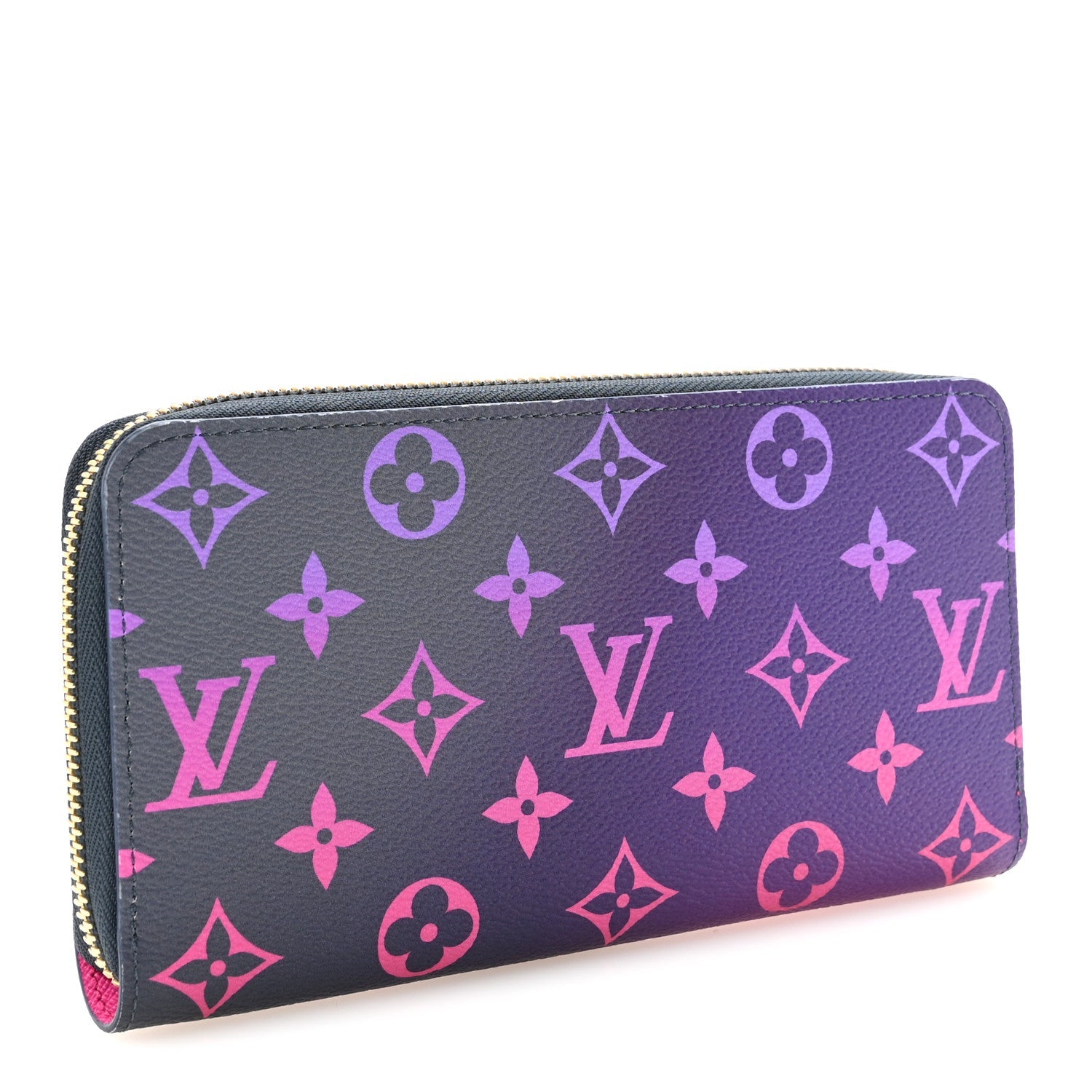 Monogram Giant Spring In The City Zippy Wallet Midnight Fuchsia