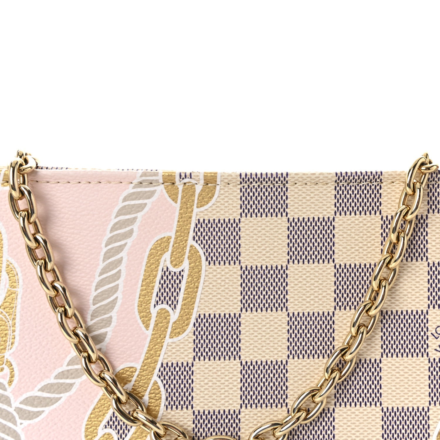 Damier Azur Nautical Toiletry Pouch On Chain