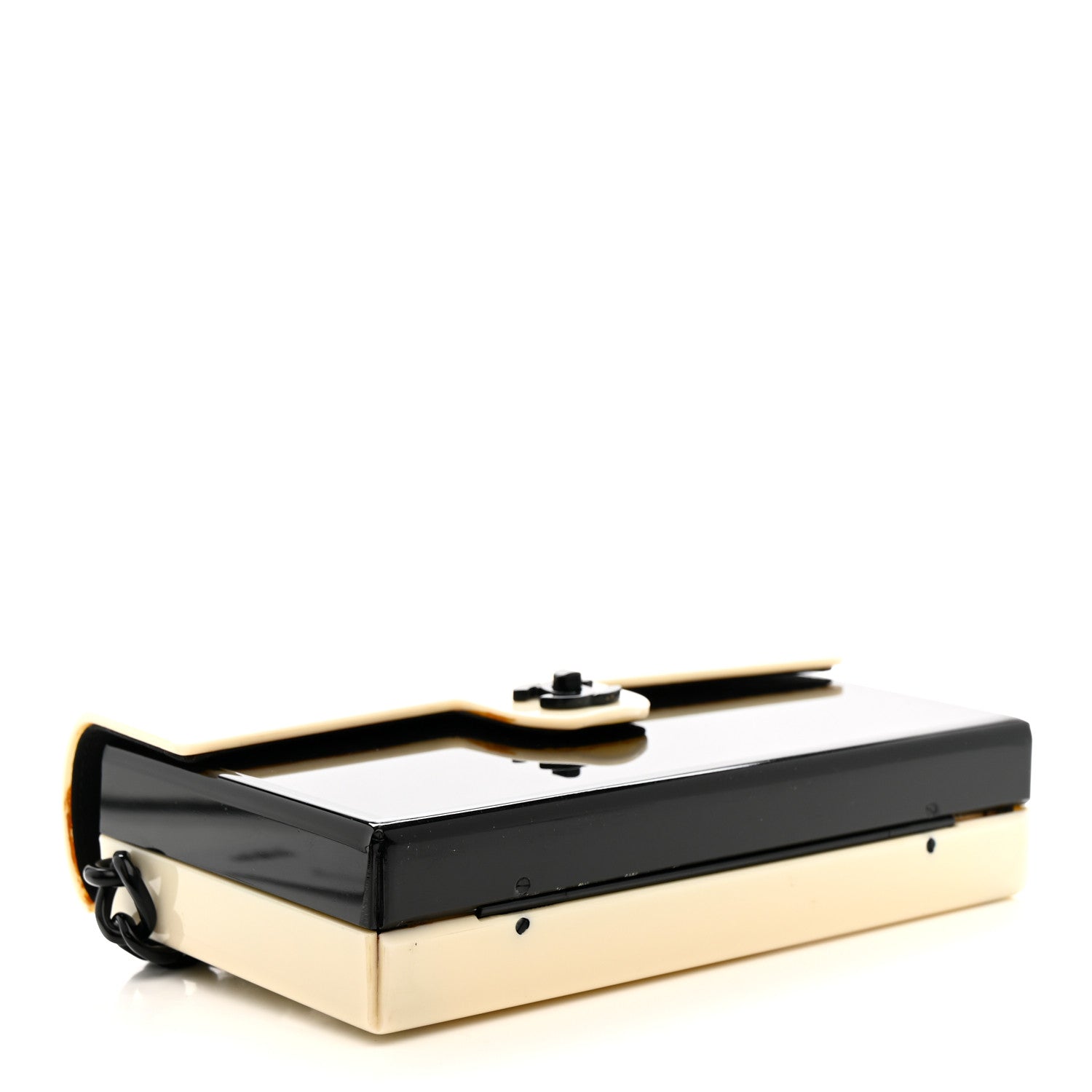 Acrylic Single Flap Black White