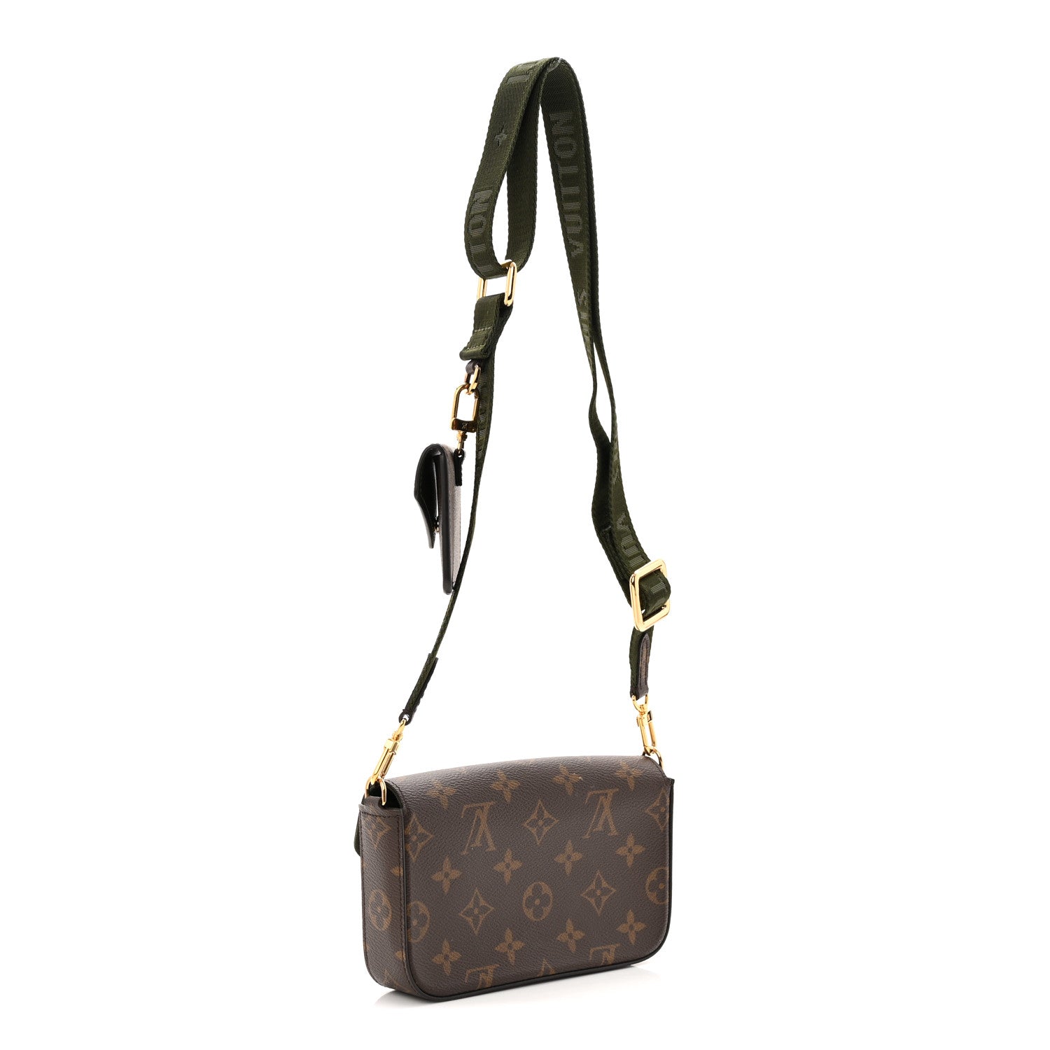 Monogram Felicie Strap & Go Kaki