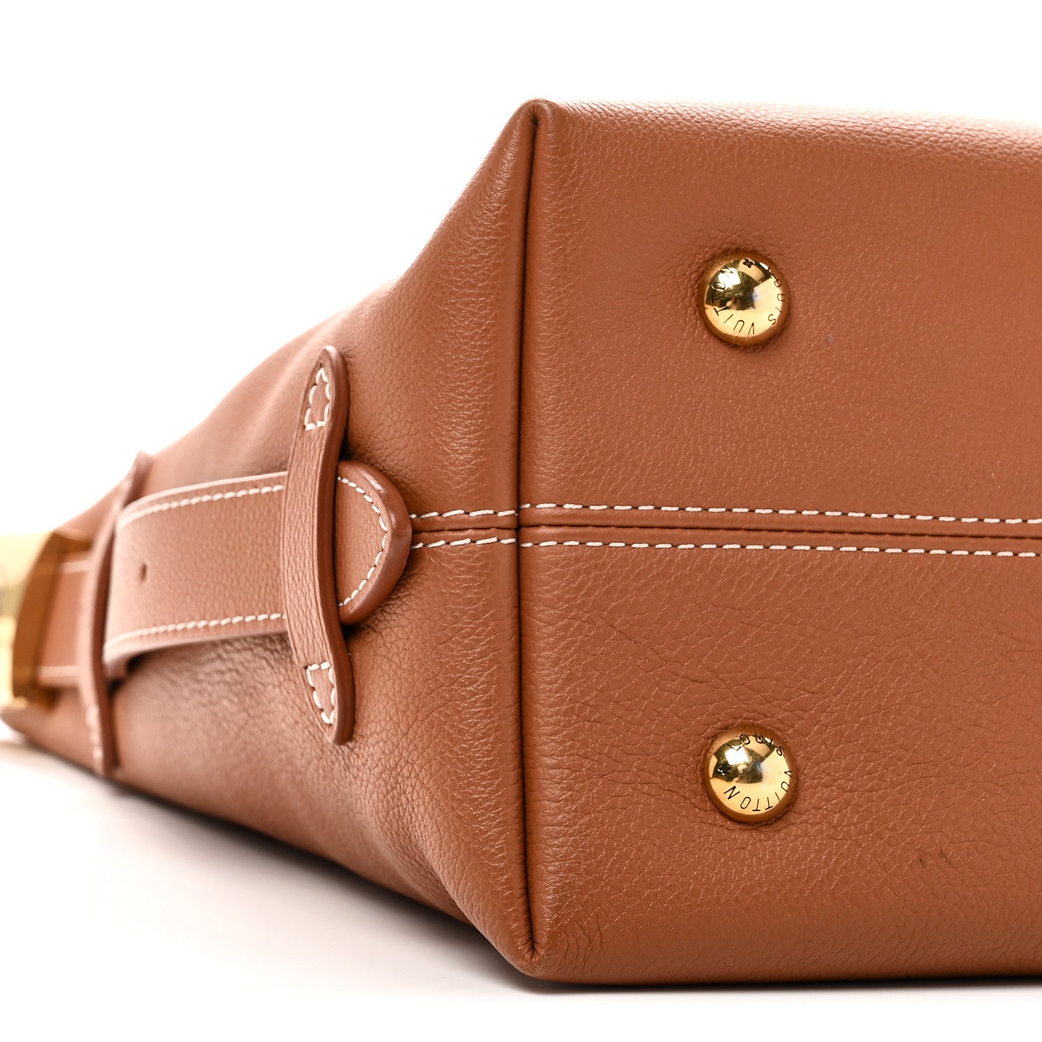 Grained Calfskin Low Key Hobo PM Cognac