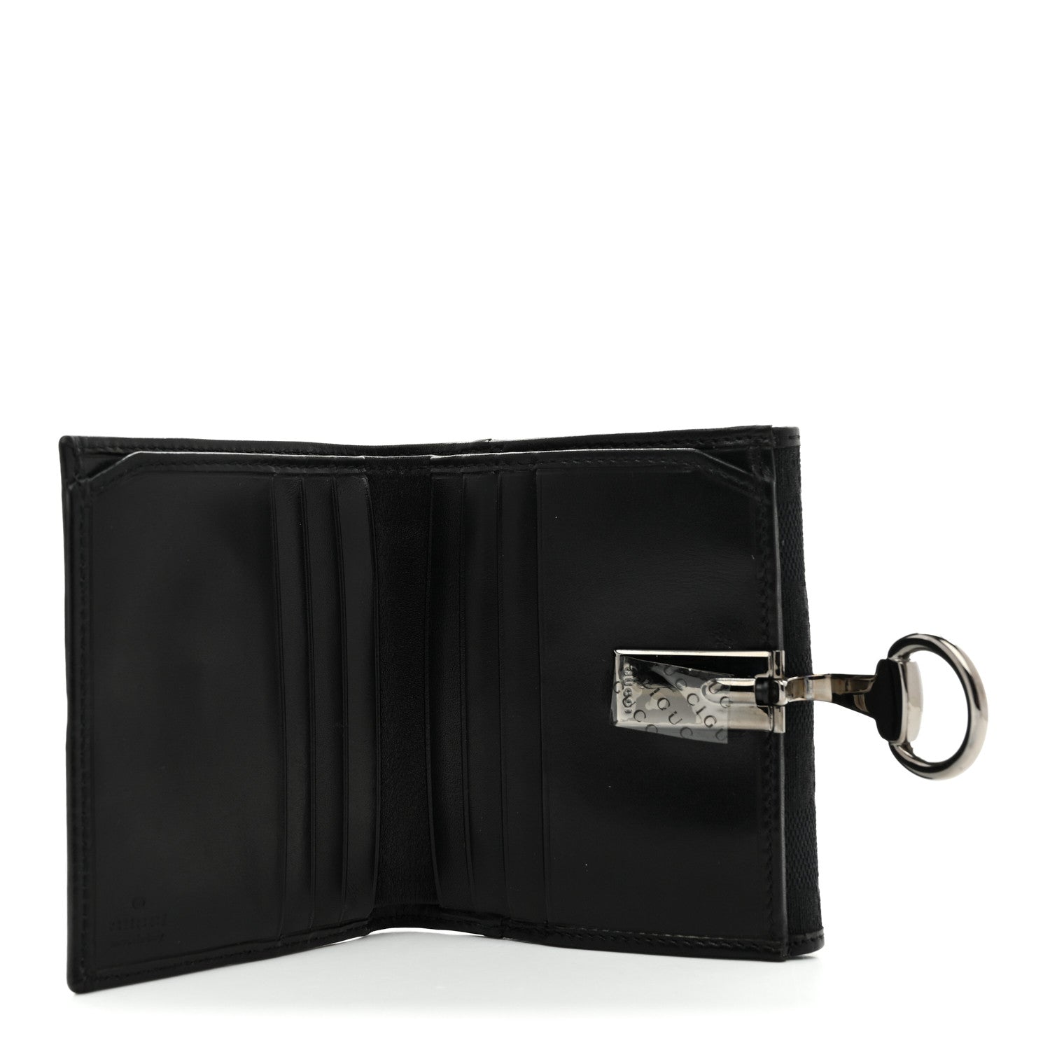 Monogram Glam French Flap Wallet Black