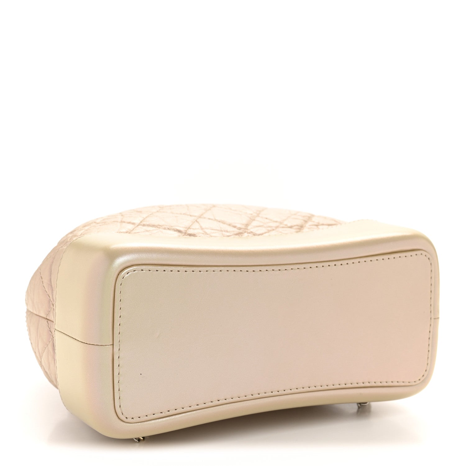 Iridescent Lambskin Calfskin Small Quilted Gabrielle Backpack Light Pink