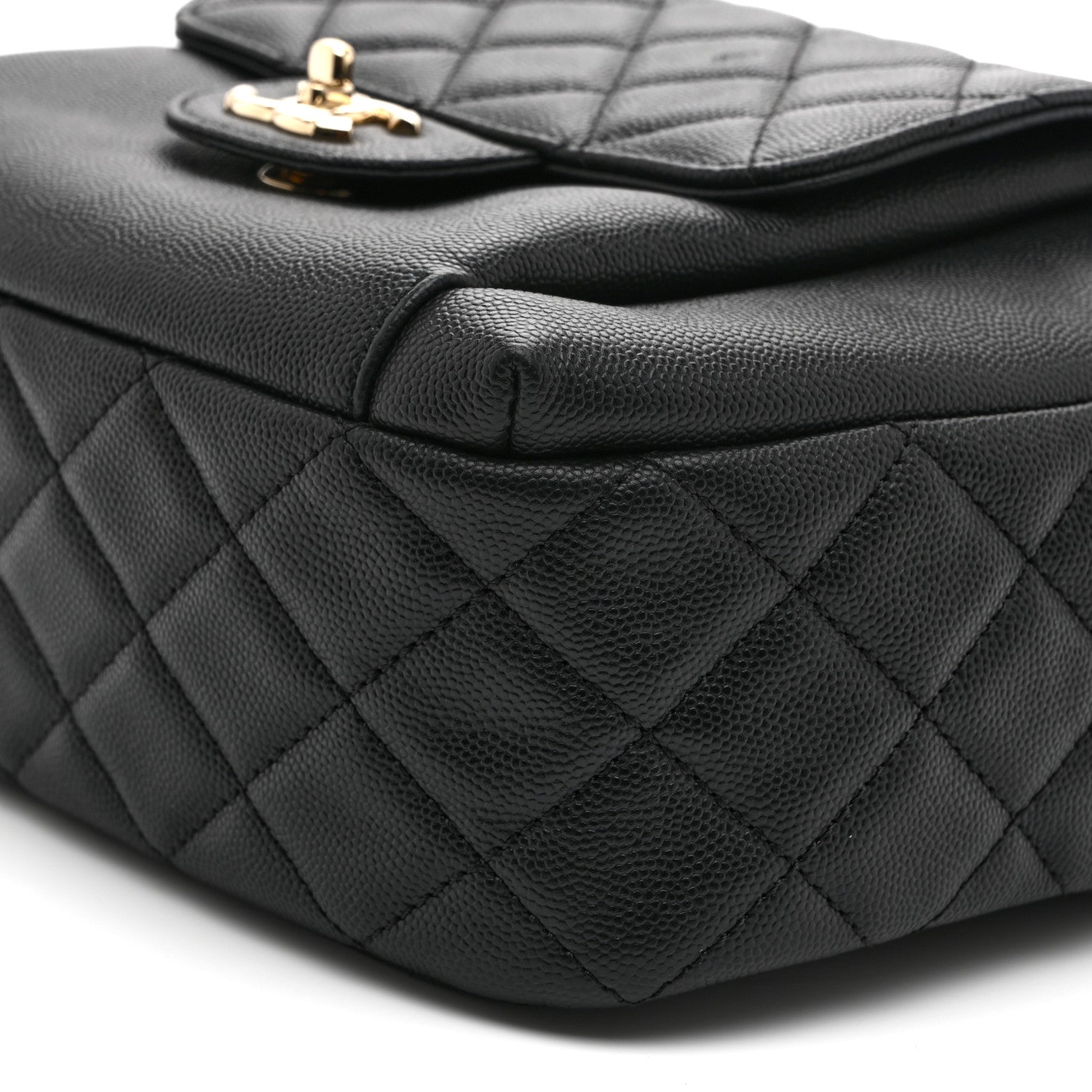 Caviar Quilted Large CC Day Backpack Black