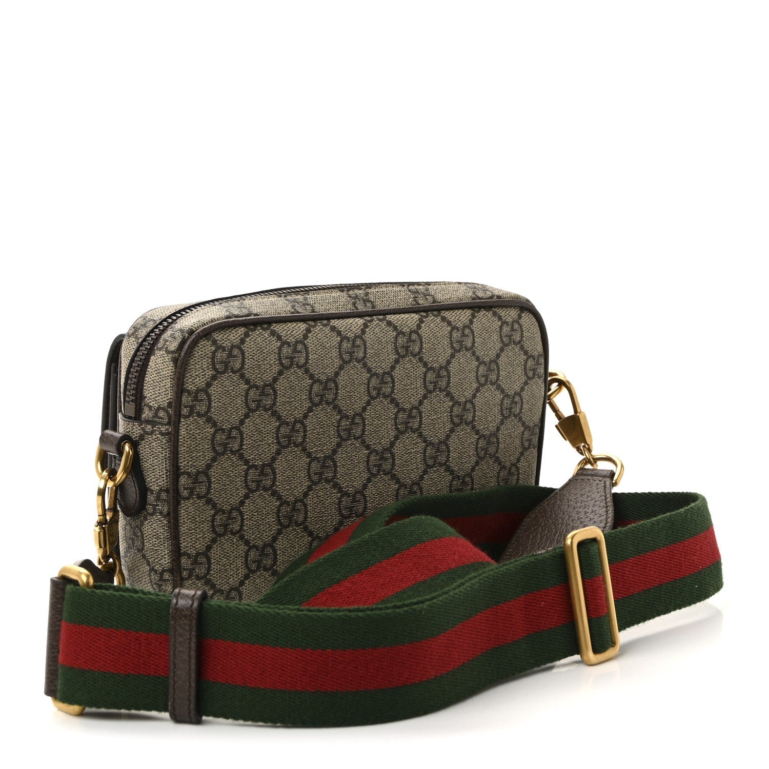 GG Supreme Monogram Web Mini Ophidia Bag Beige Ebony