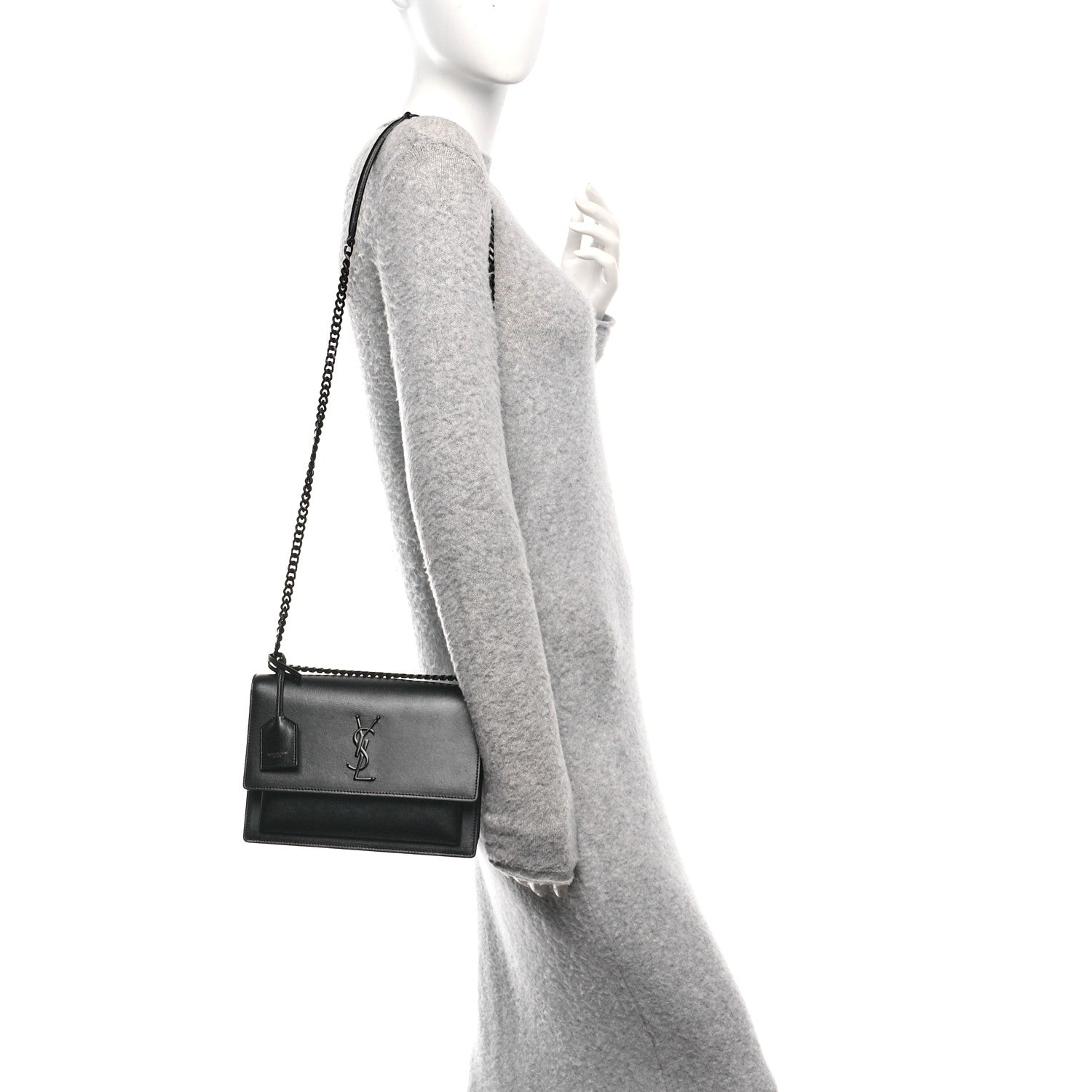Calfskin Medium Monogram Monochrome Sunset Black