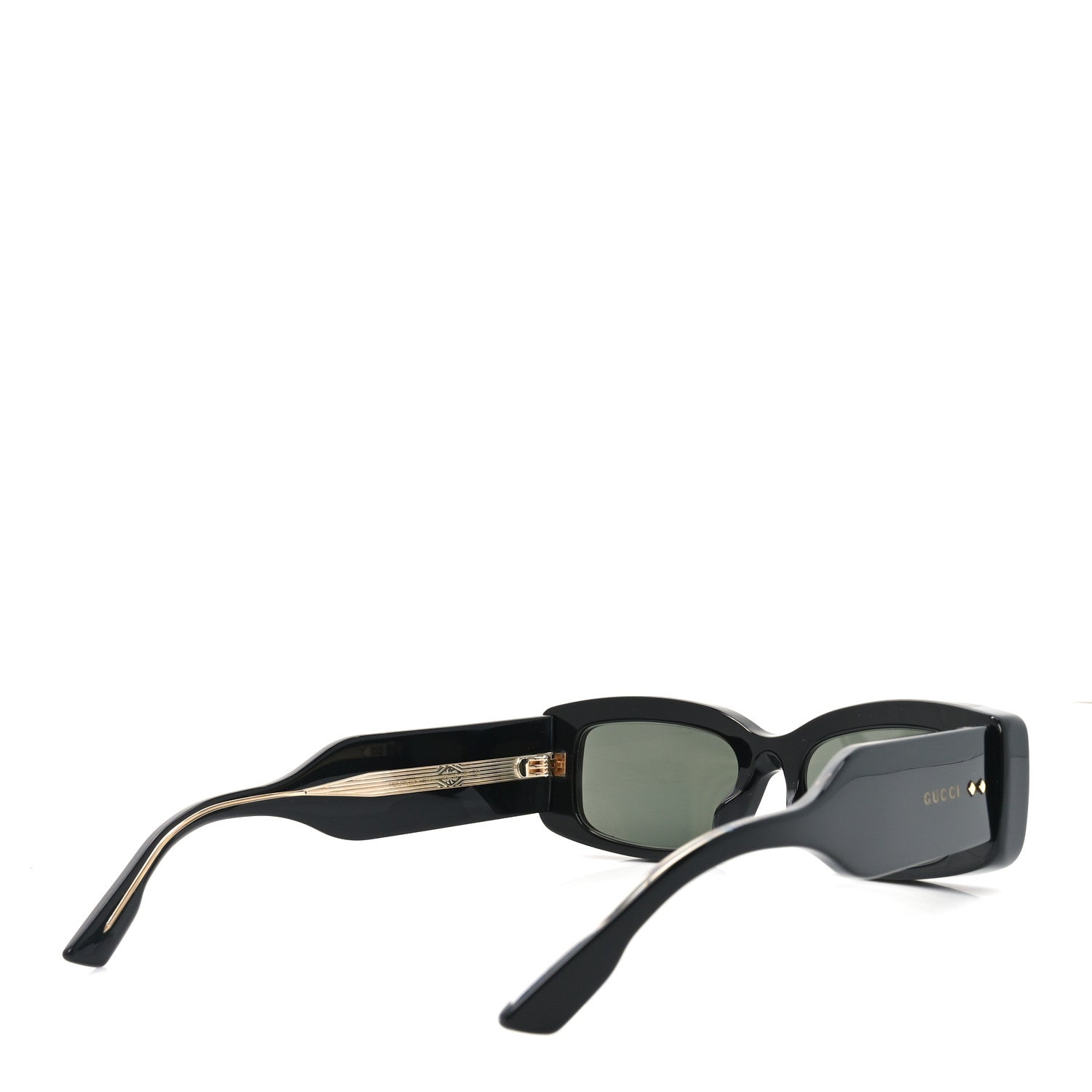 Acetate Rectangle Frame Sunglasses GG1528S Black