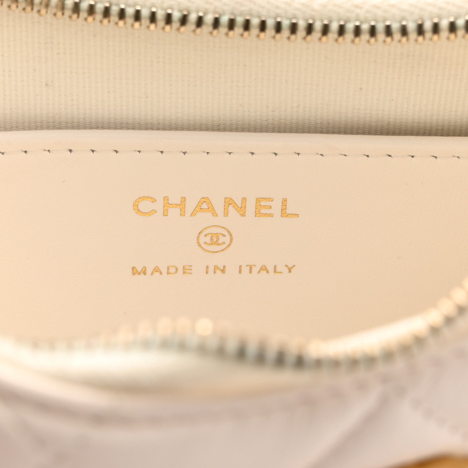 Aged Calfskin Quilted Small Chanel 19 Hobo White