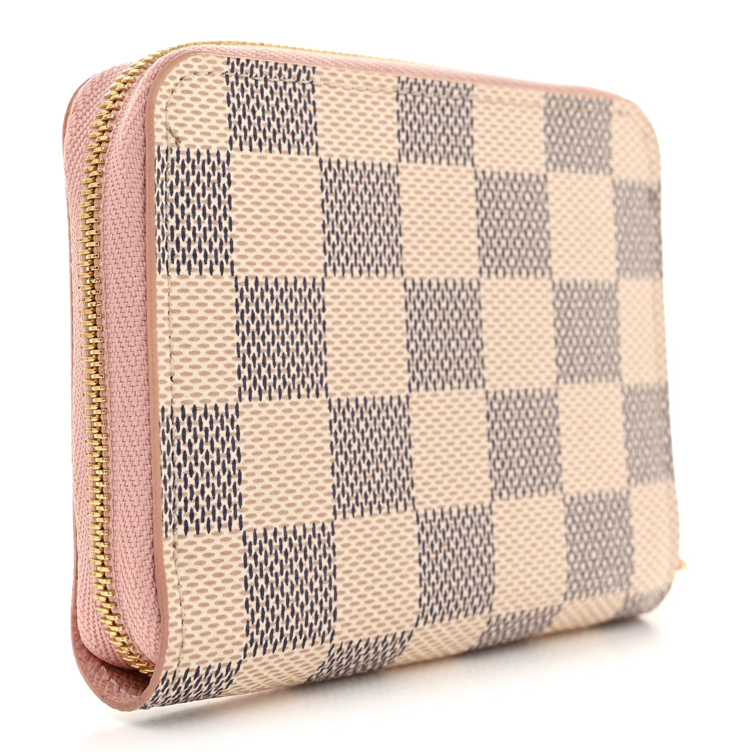 Damier Azur Zippy Coin Purse Rose Ballerine