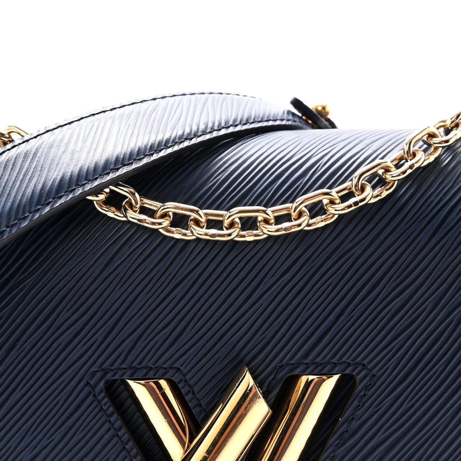 Epi Twist Shoulder Bag MM Indigo