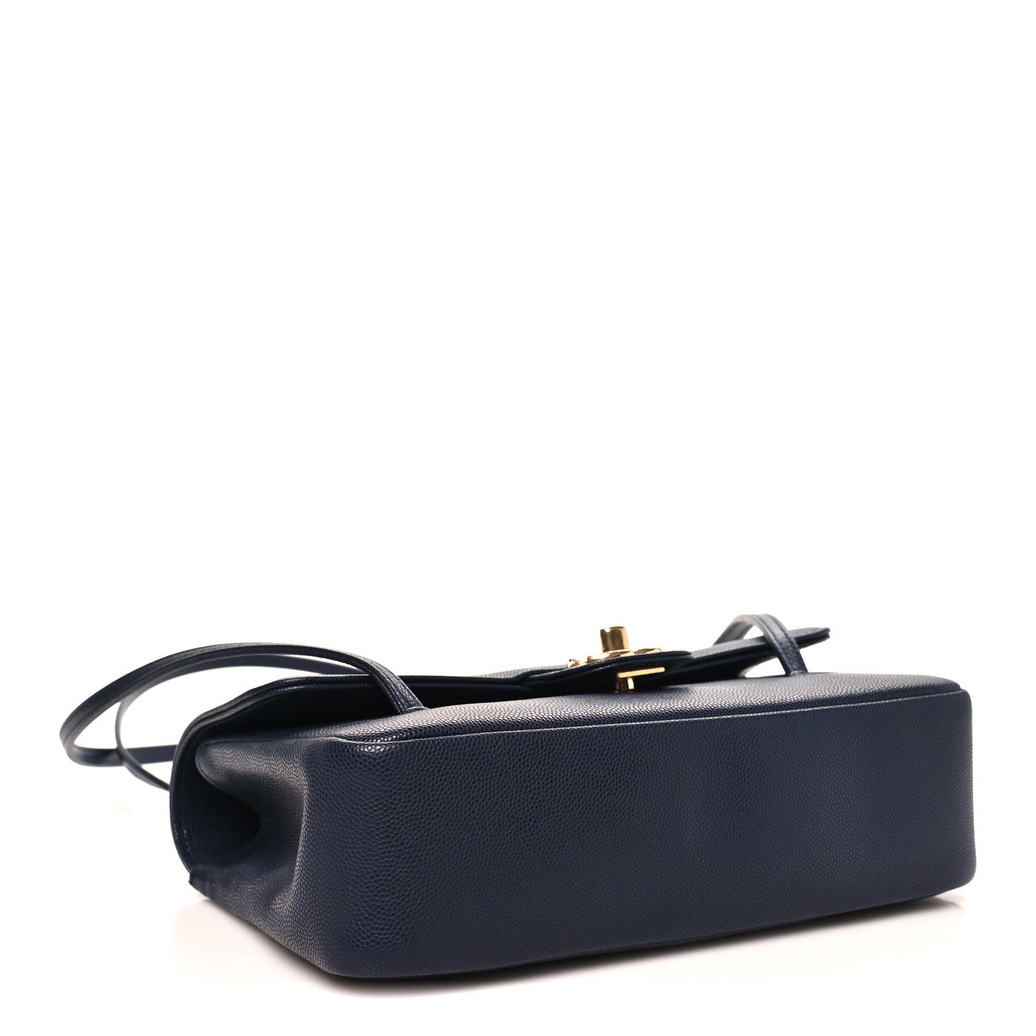 Shiny Caviar Preppy Coco Small Flap Navy