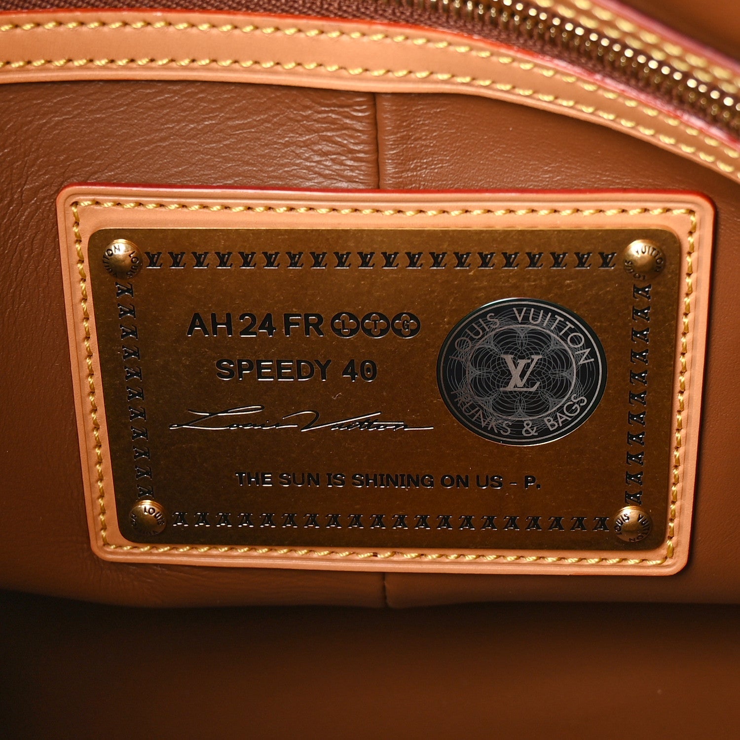 Calfskin Monogram Speedy P9 Bandouliere 40 Agate