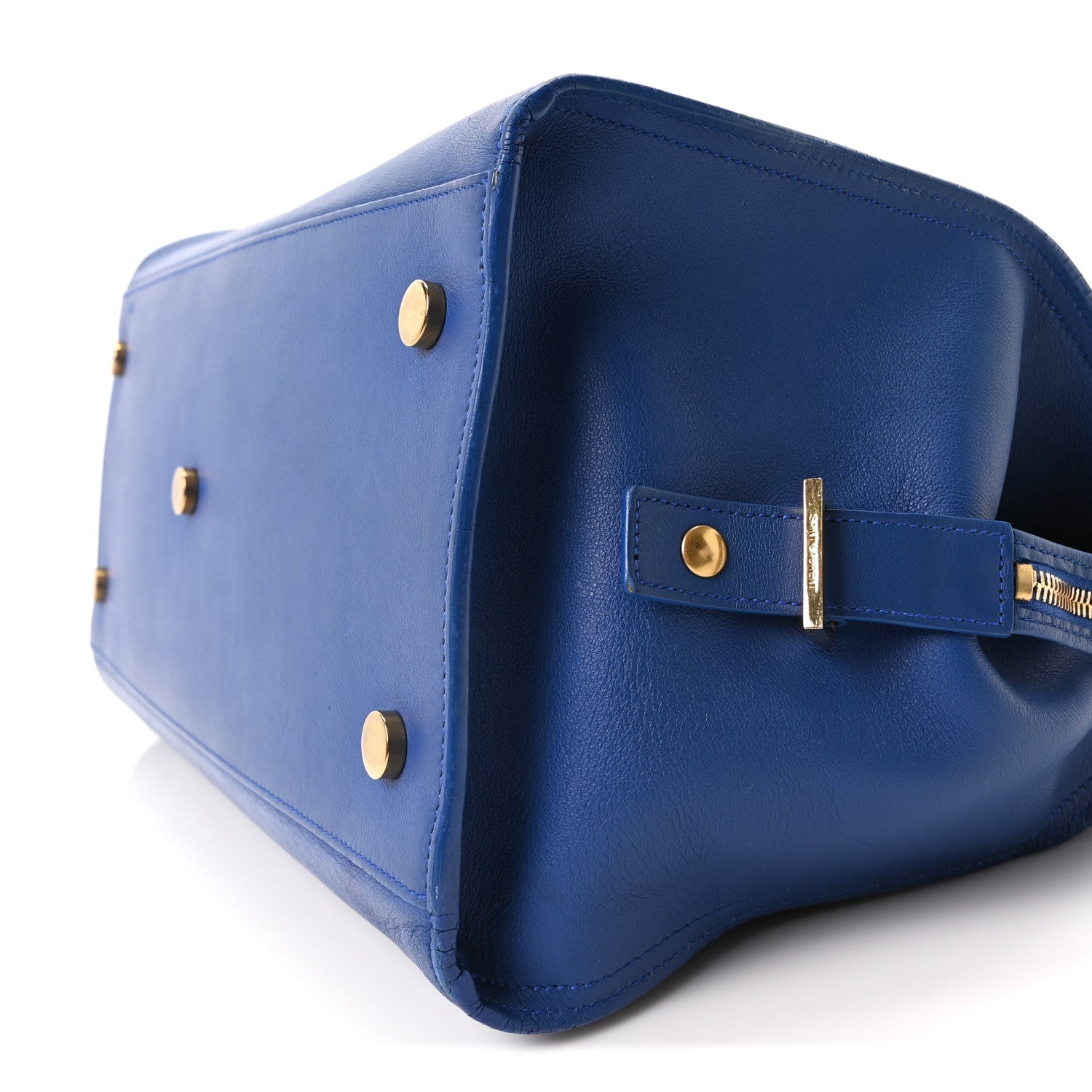 Calfskin Medium Monogram Cabas Blue Majorelle