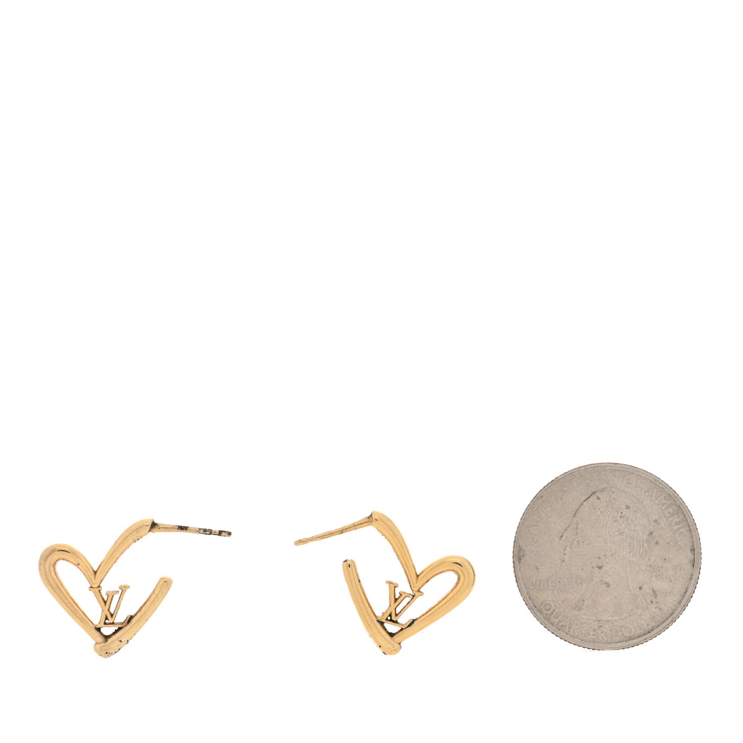 Fall In Love Heart Earrings PM Gold