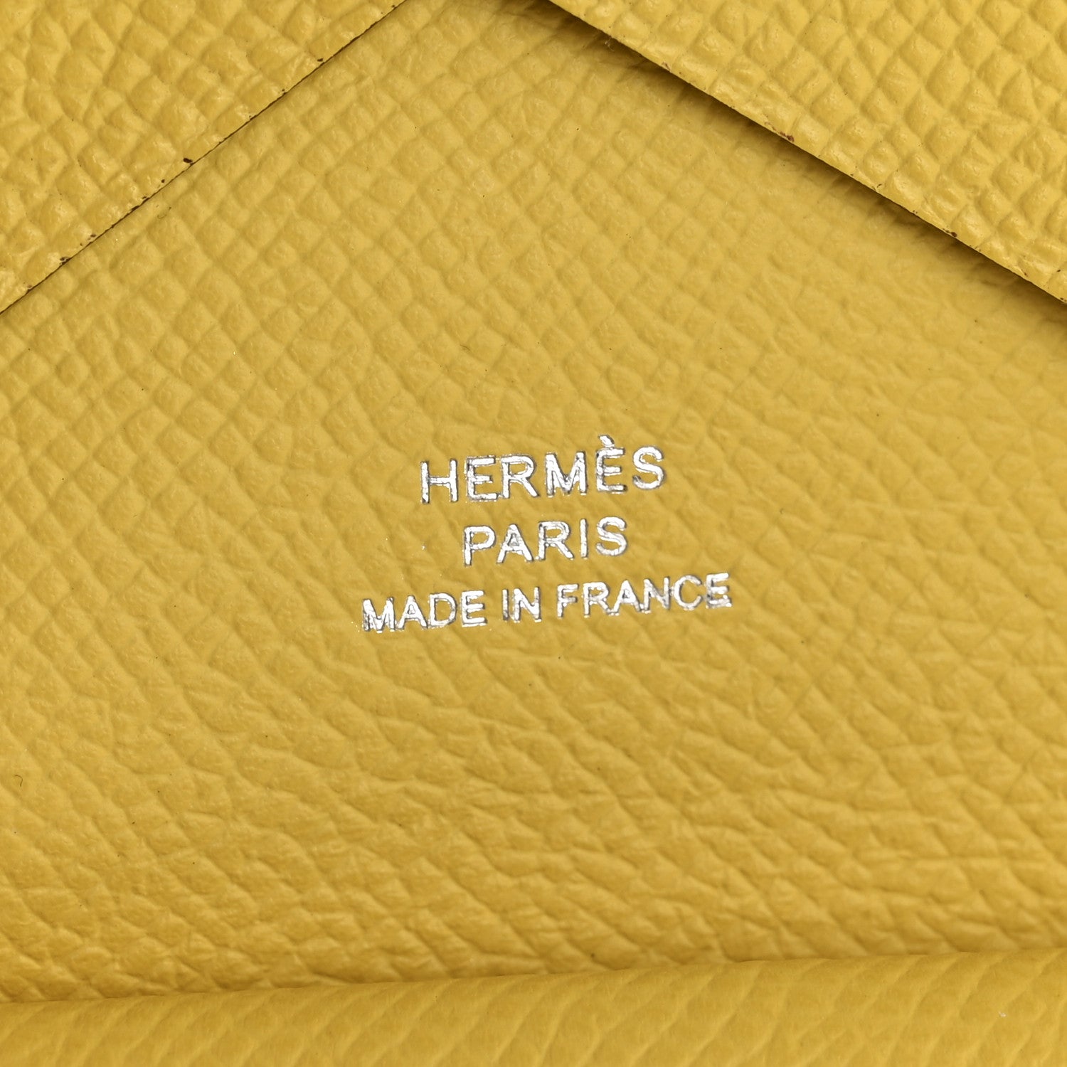 Epsom Calvi Duo Card Case Jaune De Naples