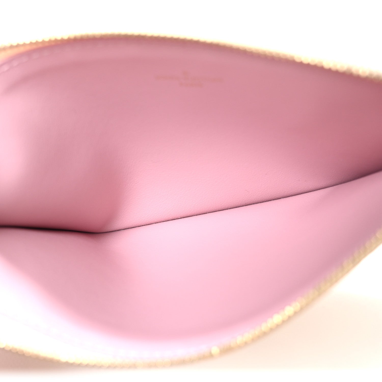 Damier Azur Felicie Chain Wallet Zippered Insert Rose Ballerine