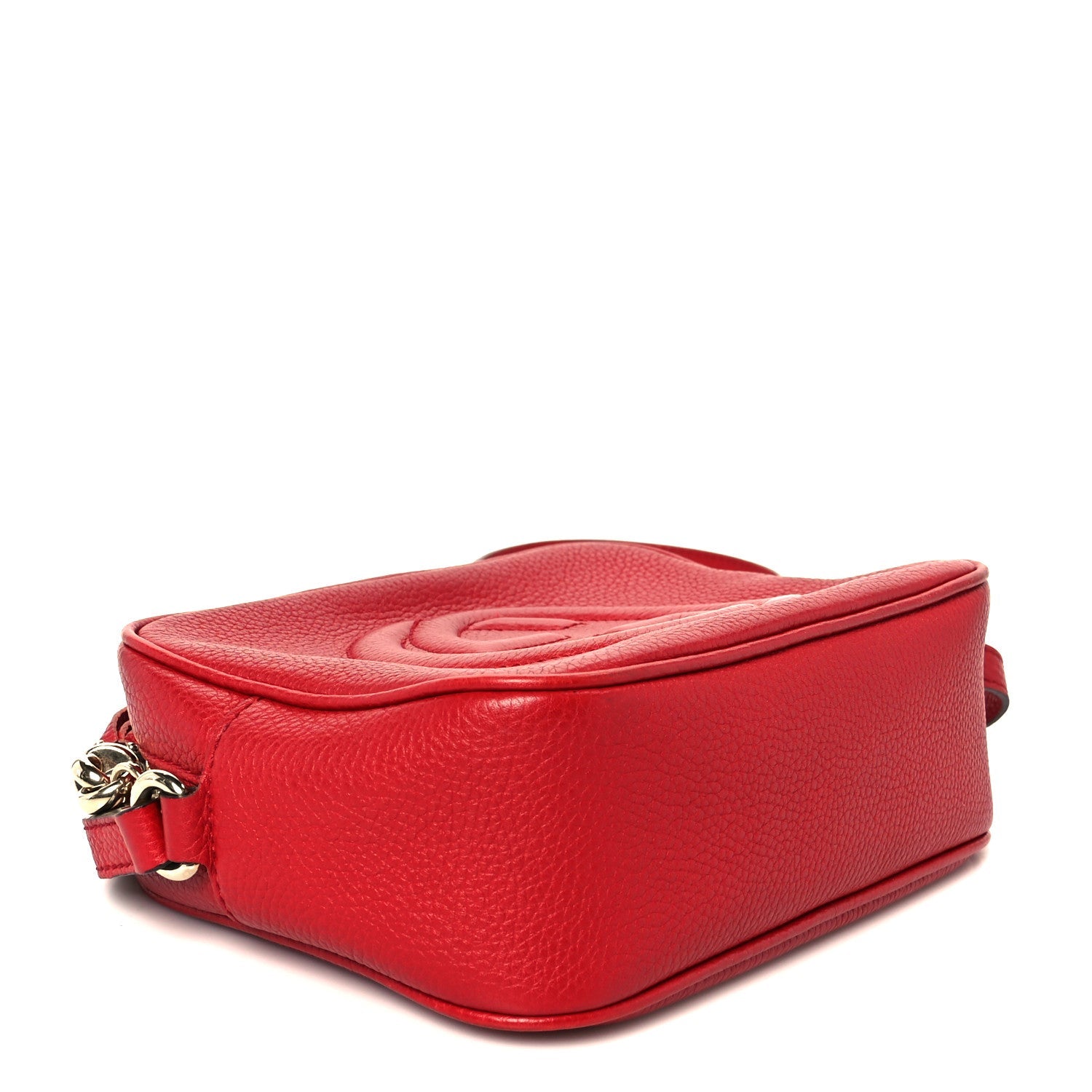 Pebbled Calfskin Small Soho Disco Bag Tabasco Red