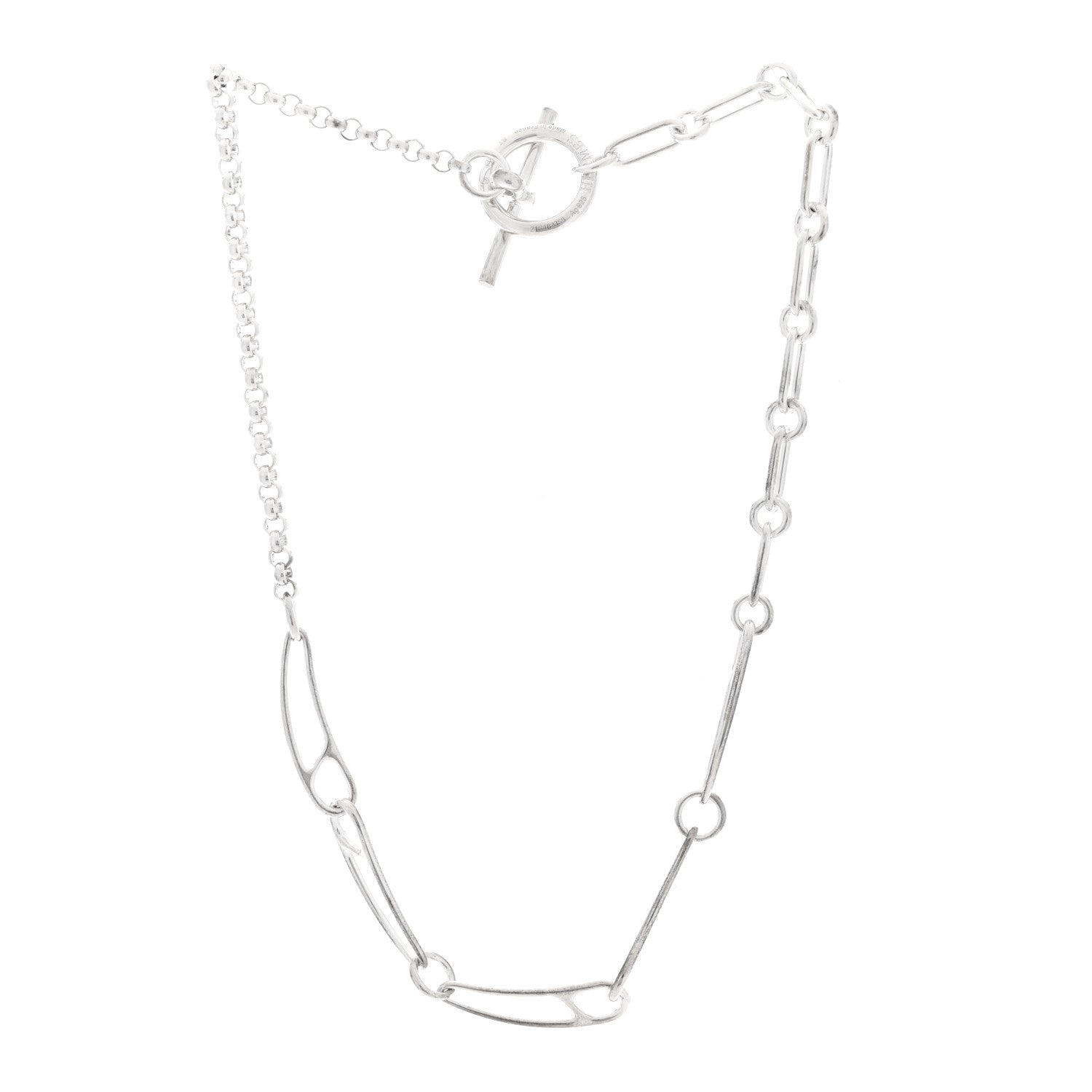 Sterling Silver Chaine d'Ancre Punk Necklace ST