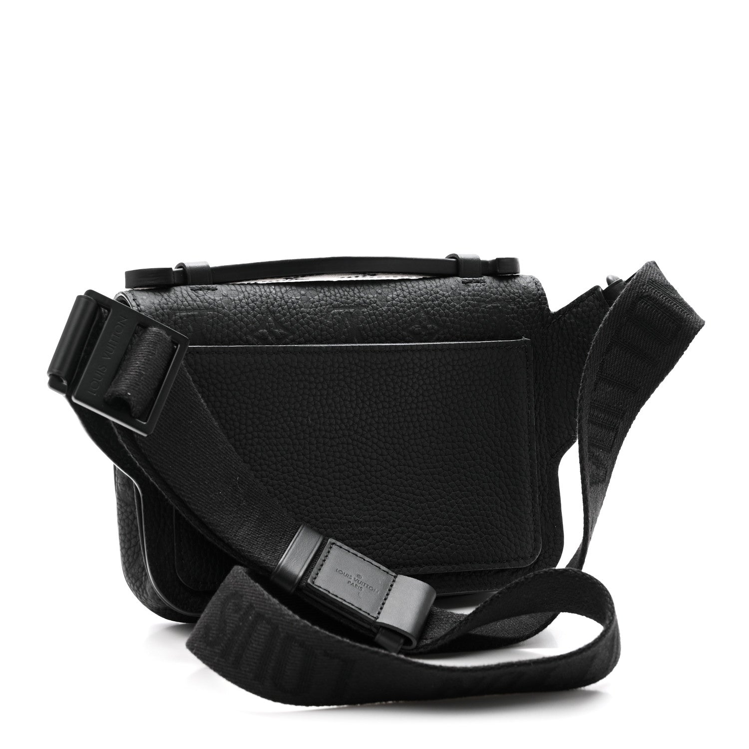 Taurillon Monogram S Lock Sling Bag Black