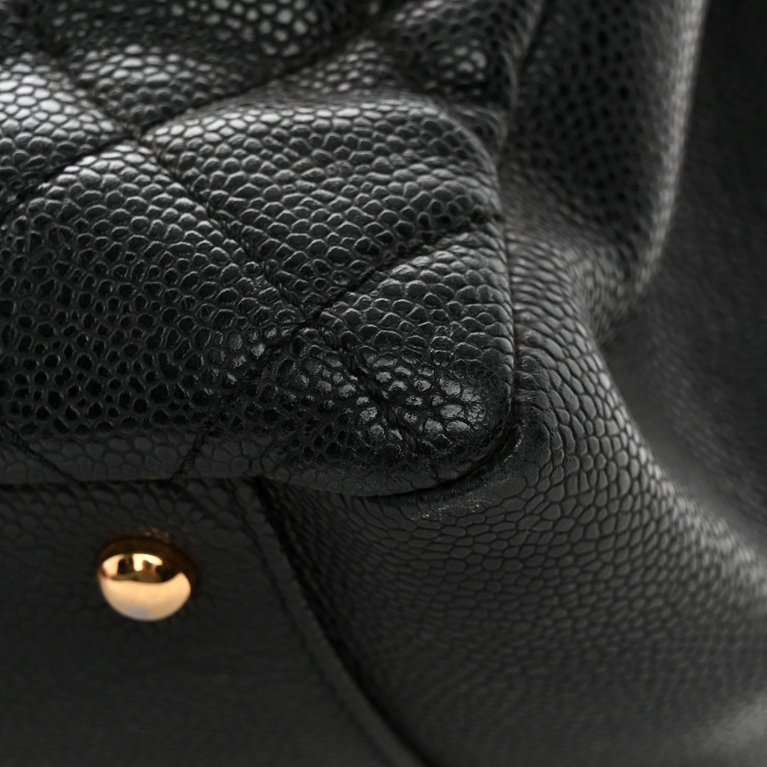 Caviar Quilted XL Grand Shopping Tote GST Black