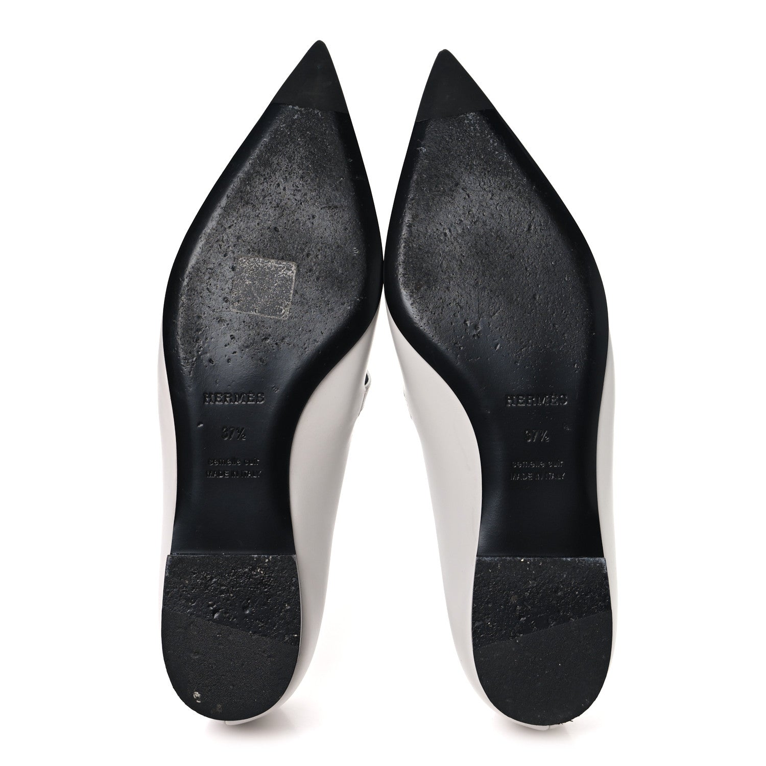 Calfskin Kelly Ballet Flat 37.5 Gris Clair