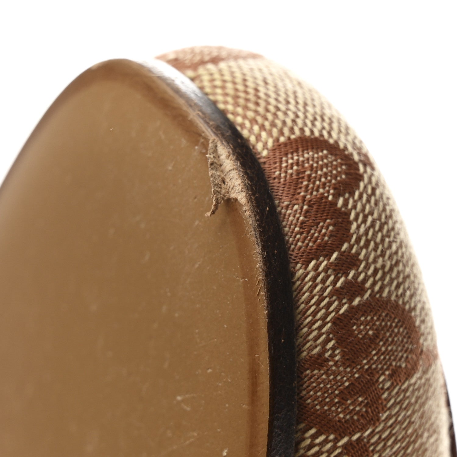 GG Monogram Fur Mens Princetown Slippers 9 Beige Ruggine Rust