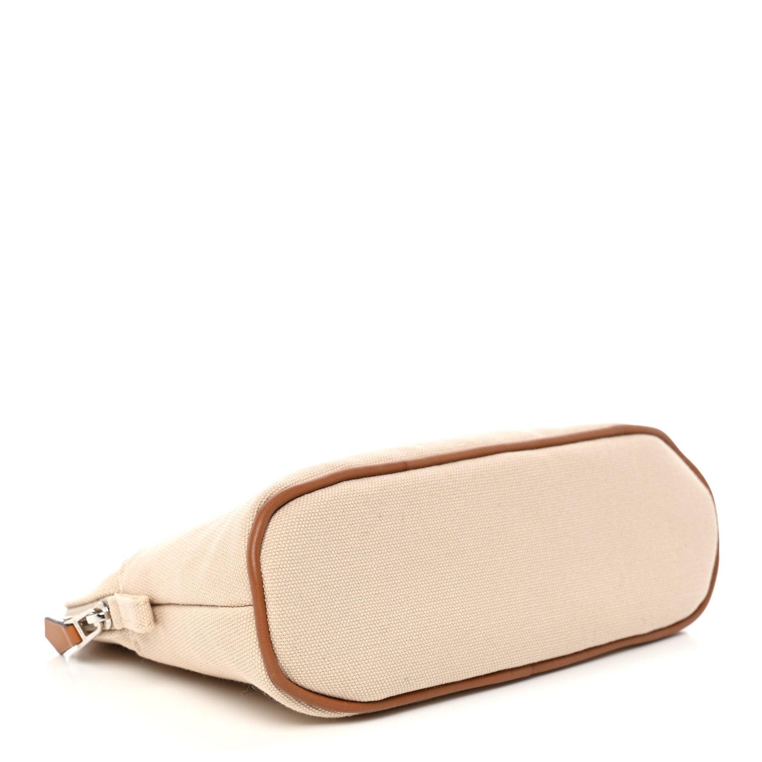 Cotton Canvas Mini Bolide Travel Cosmetic Pouch Naturel