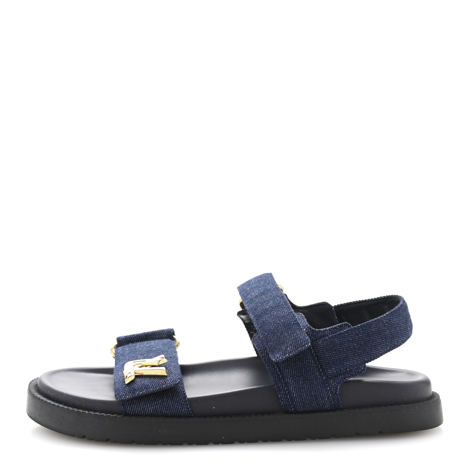 Denim Sunset Comfort Flat Sandals 37.5 Blue