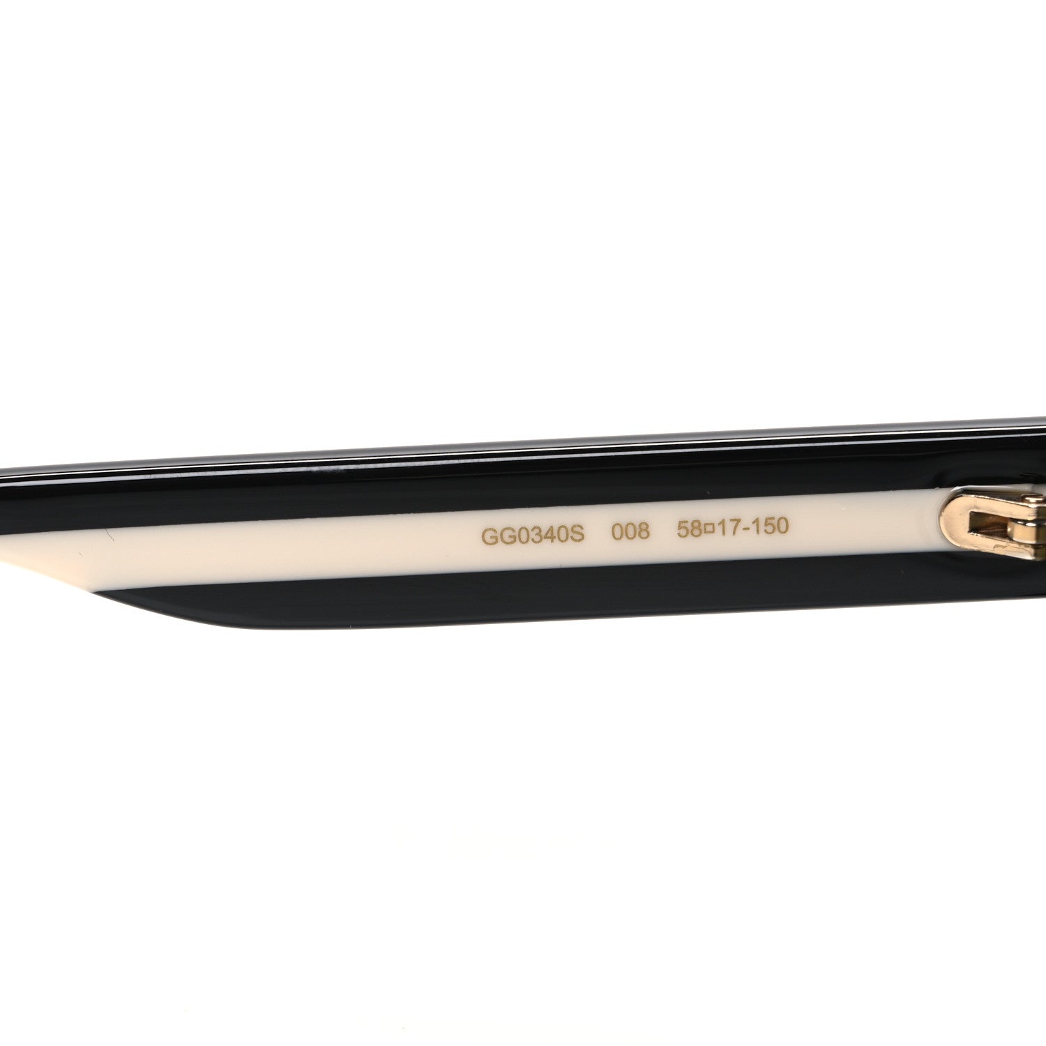 Acetate Square Frame Web Sunglasses GG0340S Havana