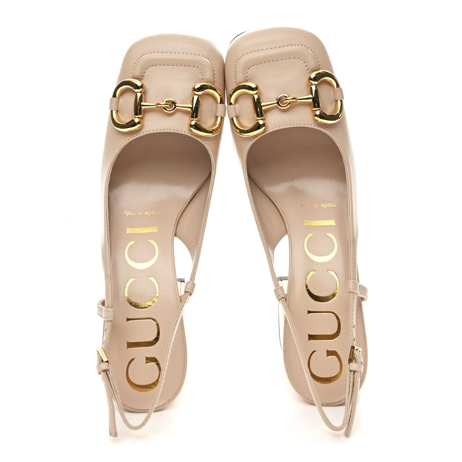 Malaga Kid Horsebit 75mm Slingback Pumps 35 Skin Rose