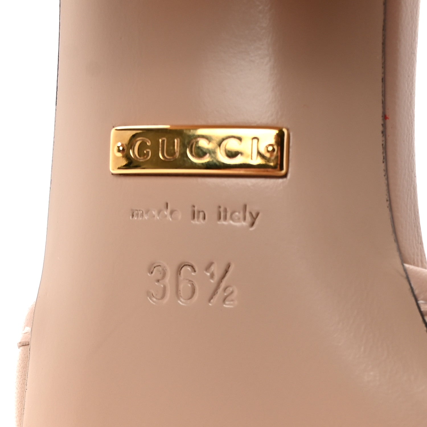 Nappa Matelasse GG Marmont 55mm Slide Sandals 36.5 Skin Rose