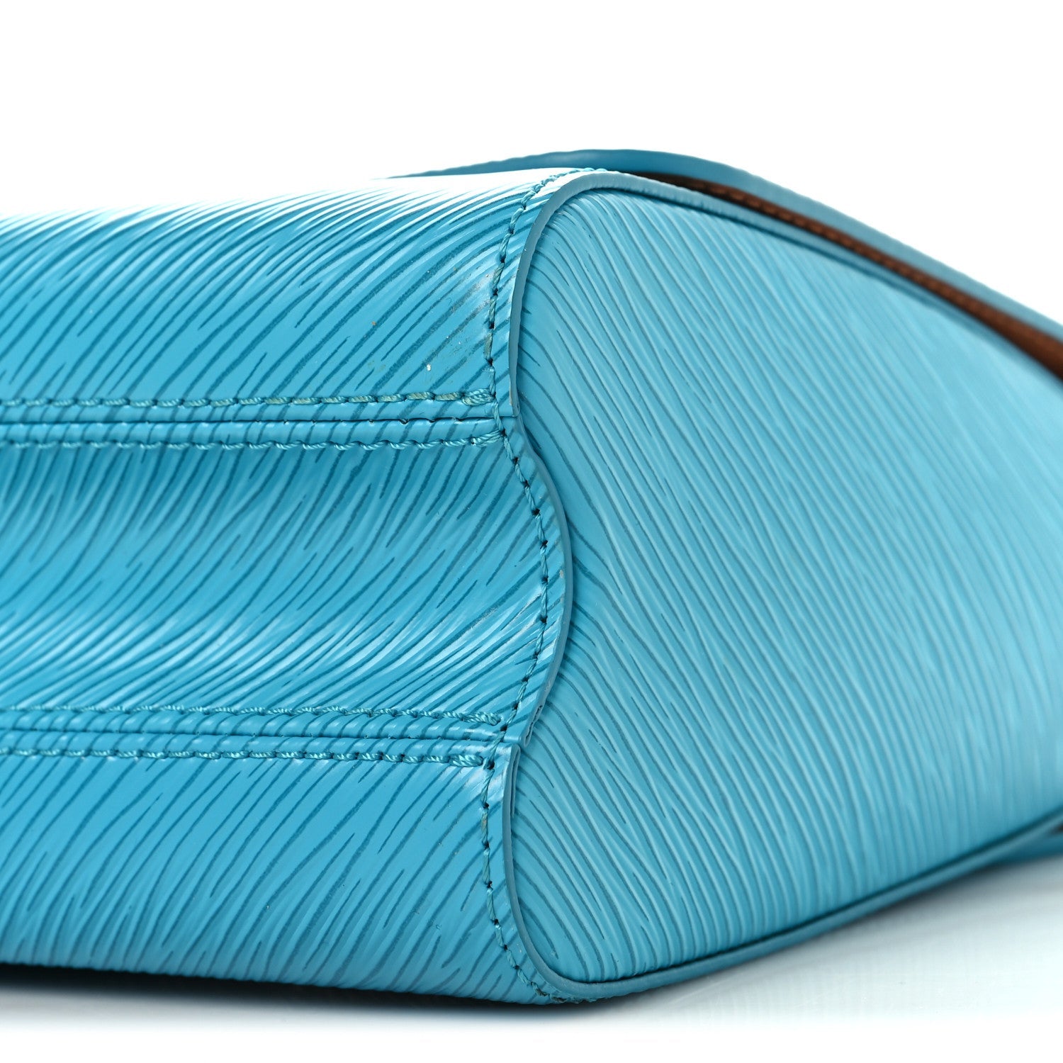 Epi Twist Shoulder Bag MM Turquoise