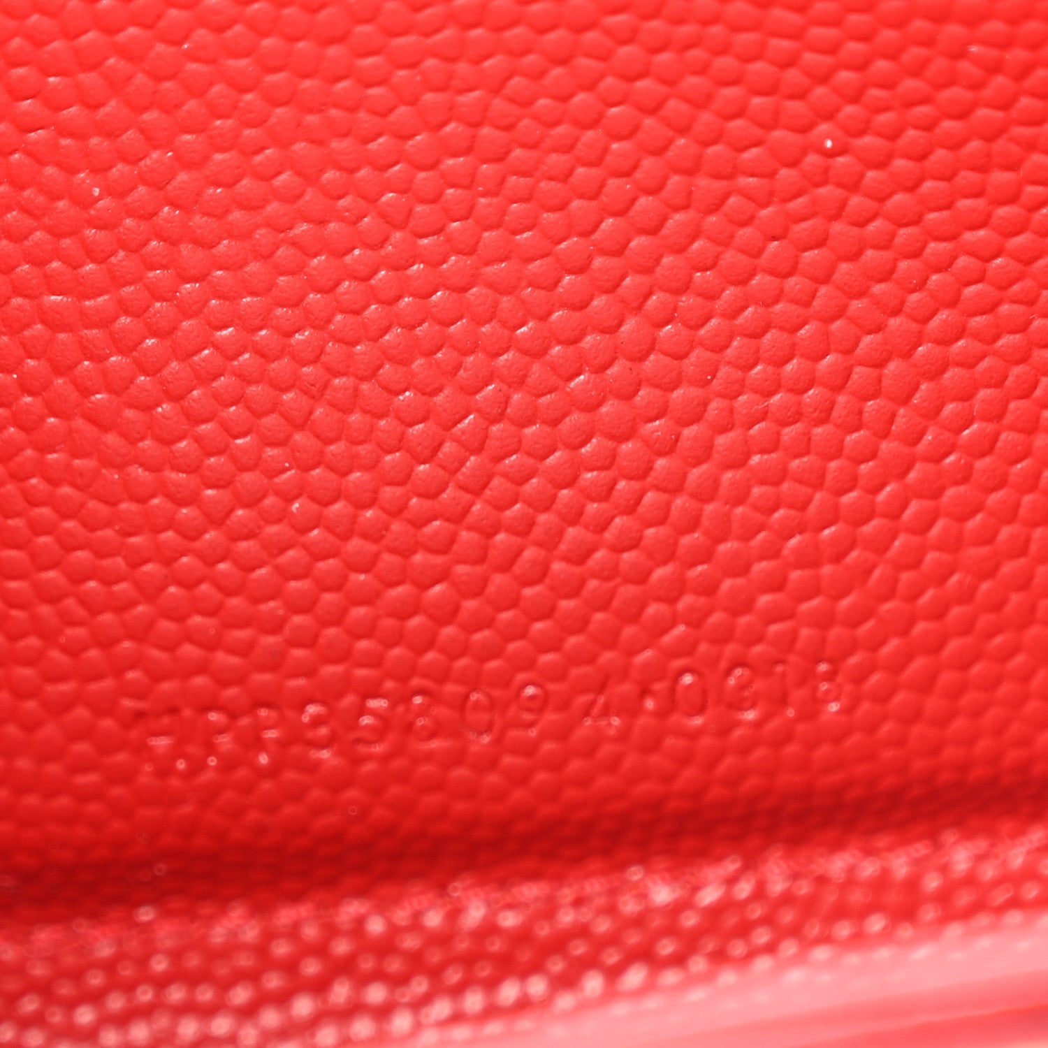 Grain De Poudre Matelasse Chevron Monogram Zip Around Wallet Red