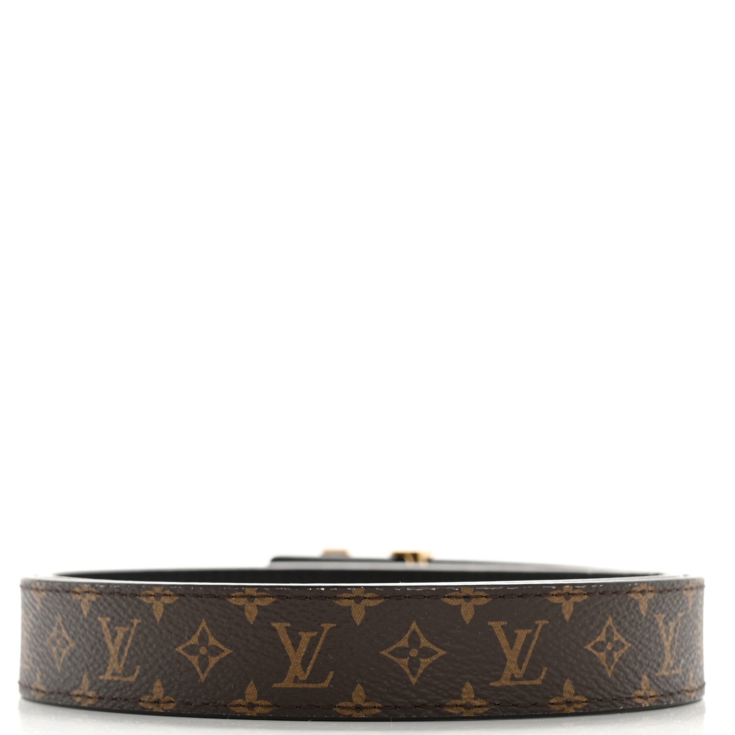 Calfskin Monogram 25mm LV Iconic Reversible Belt 85 34 Black