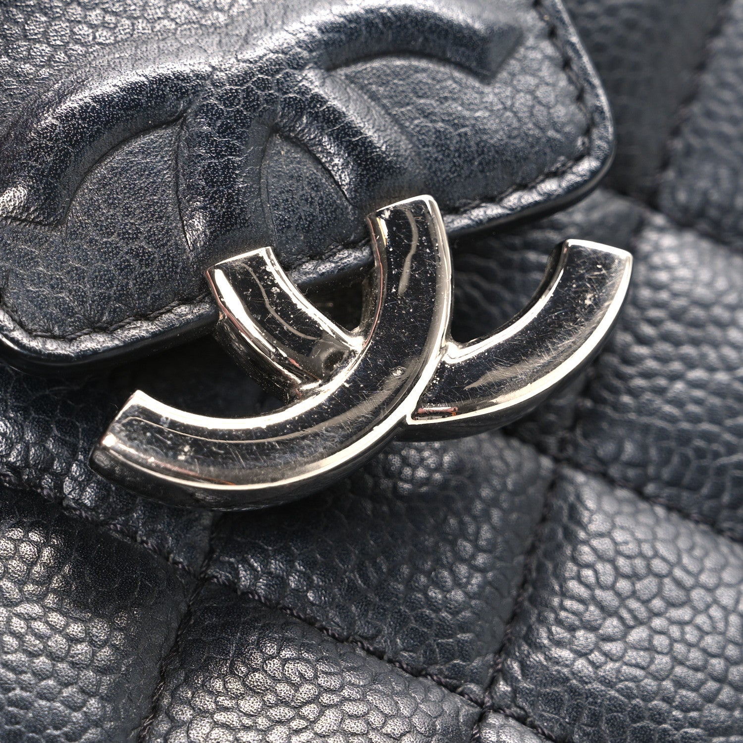 Lambskin Quilted Mini CC Box Camera Bag Black