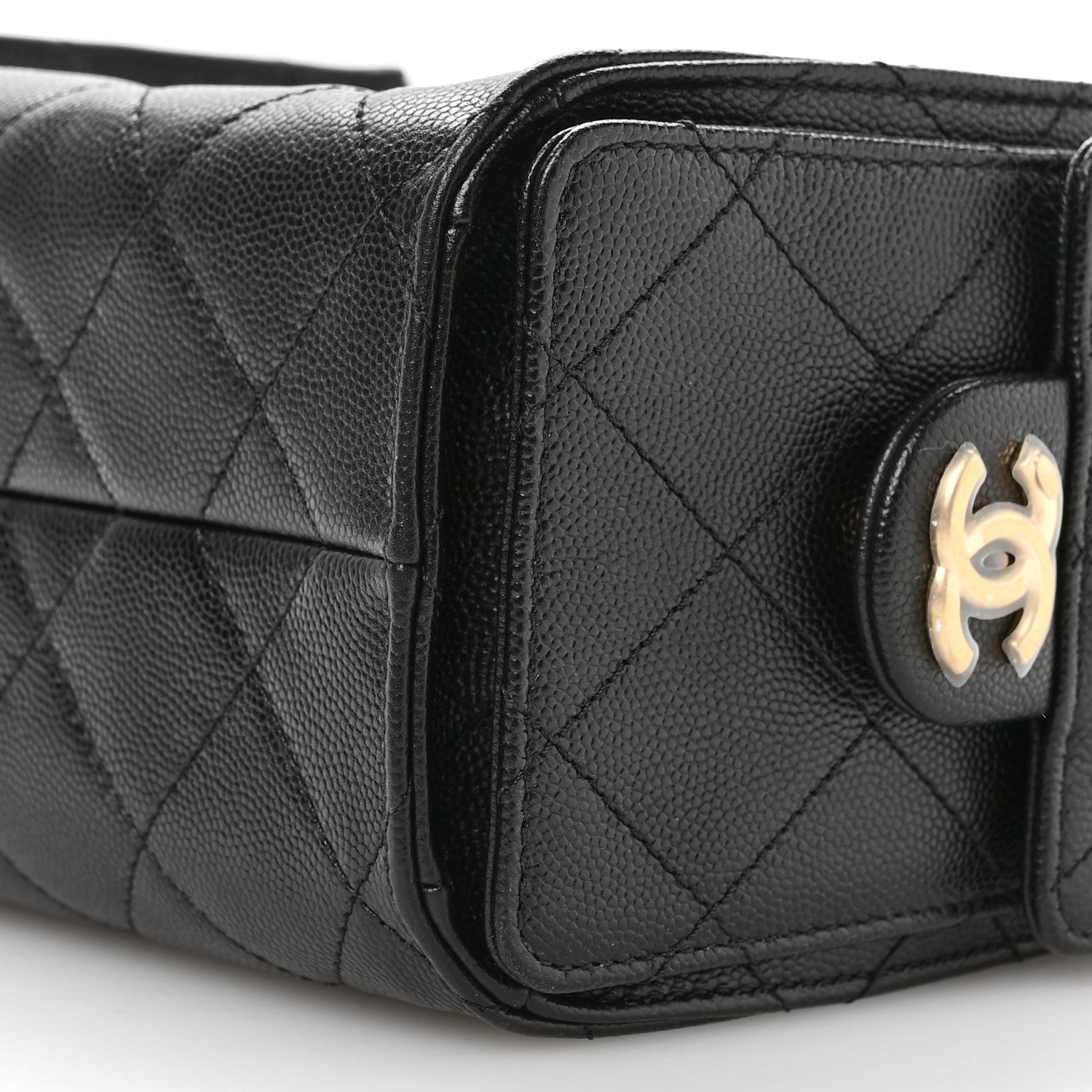 Caviar Quilted Mini Chanel 25 Handbag Black