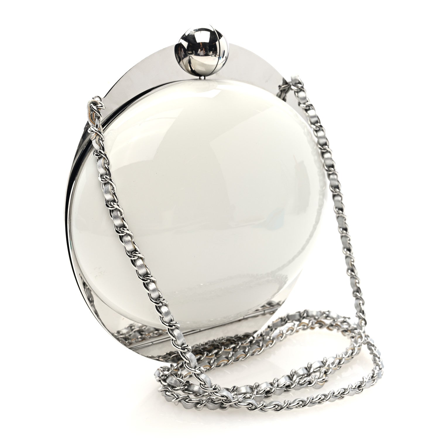 Resin CC Over The Moon Minaudiere White