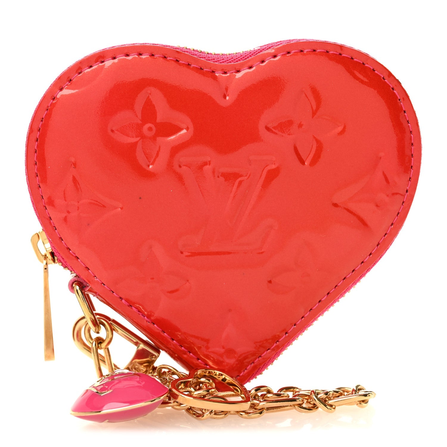 Vernis Heart Coin Purse Rose Pop