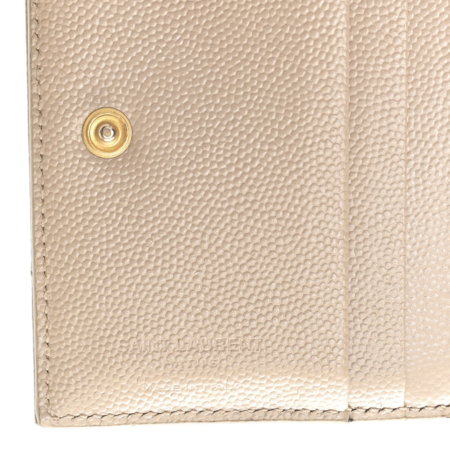Grain De Poudre Matelasse Chevron Monogram Zipped Card Case Dark Beige