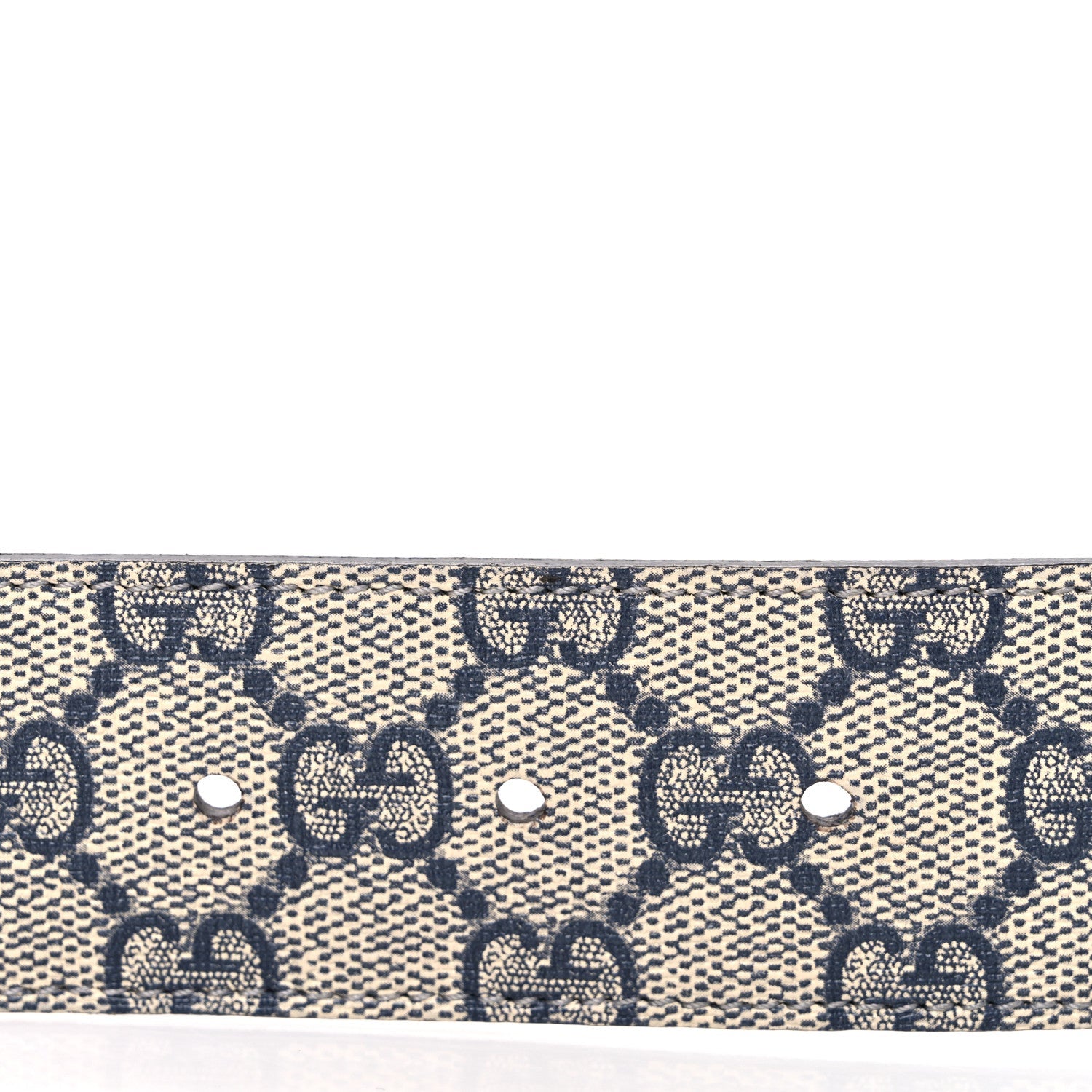 GG Supreme Monogram Selleria Calfskin Interlocking G 40mm Belt 85 34 Navy