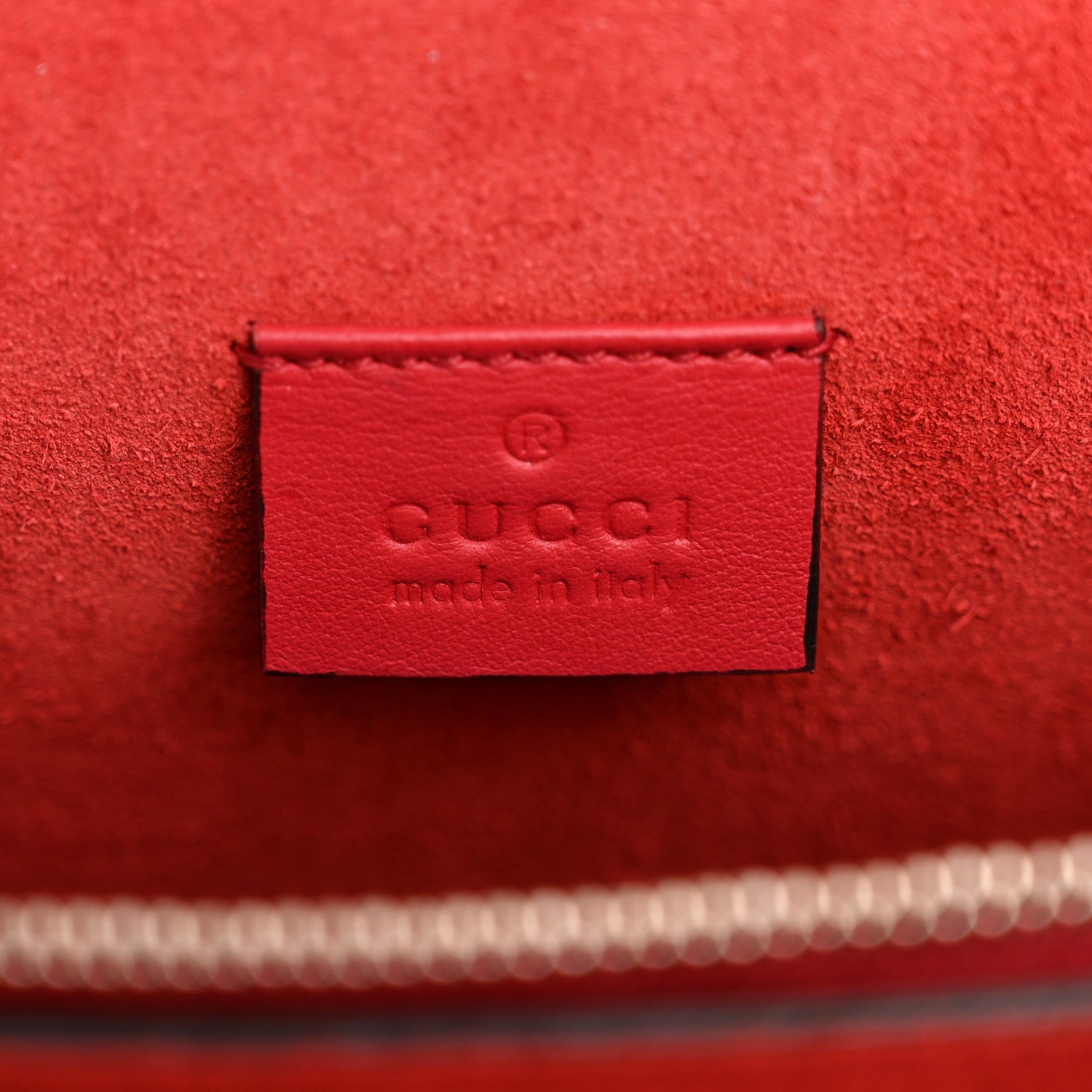 GG Supreme Monogram Suede Cudu Medium Dionysus Shoulder Bag Beige Ebony Vulcanic Red
