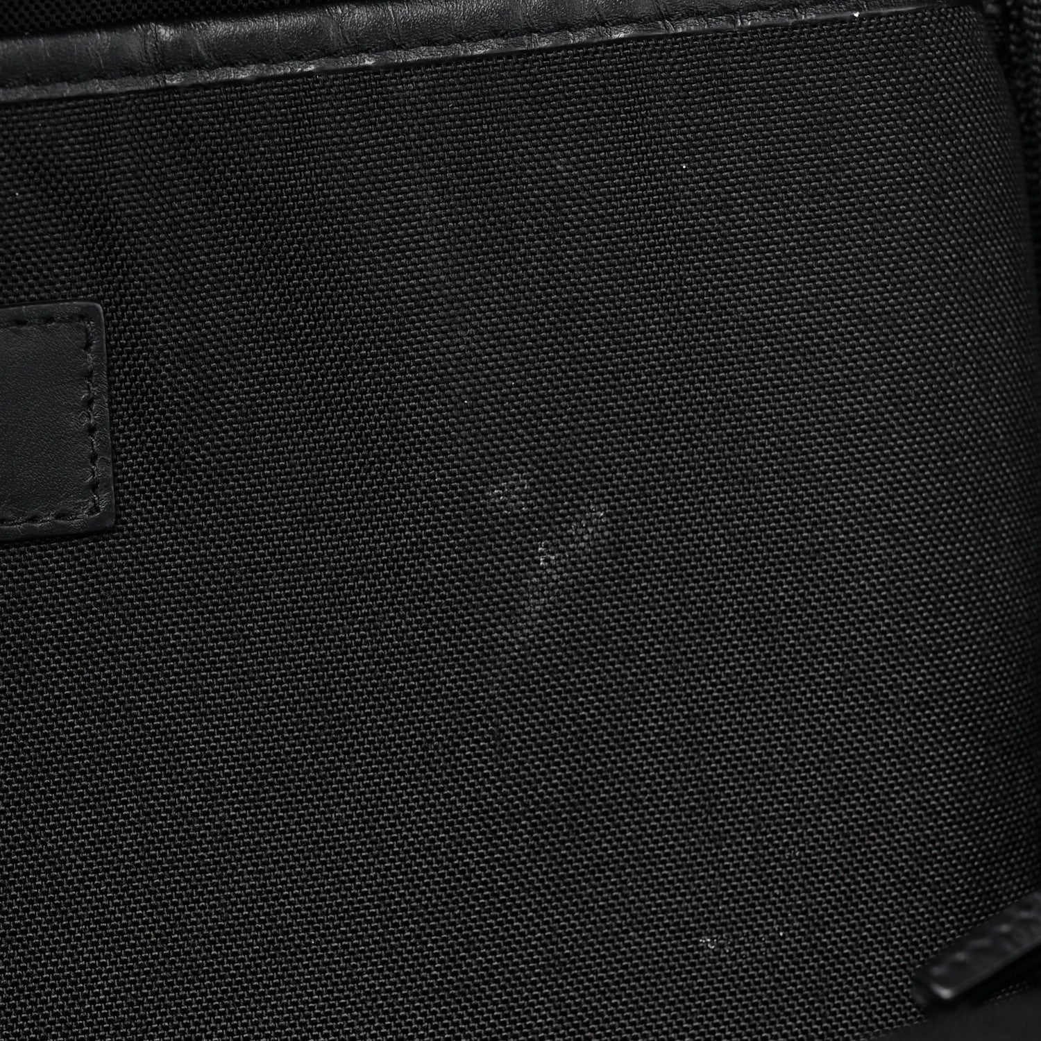 Canvas Signature Embroidered City Backpack Black