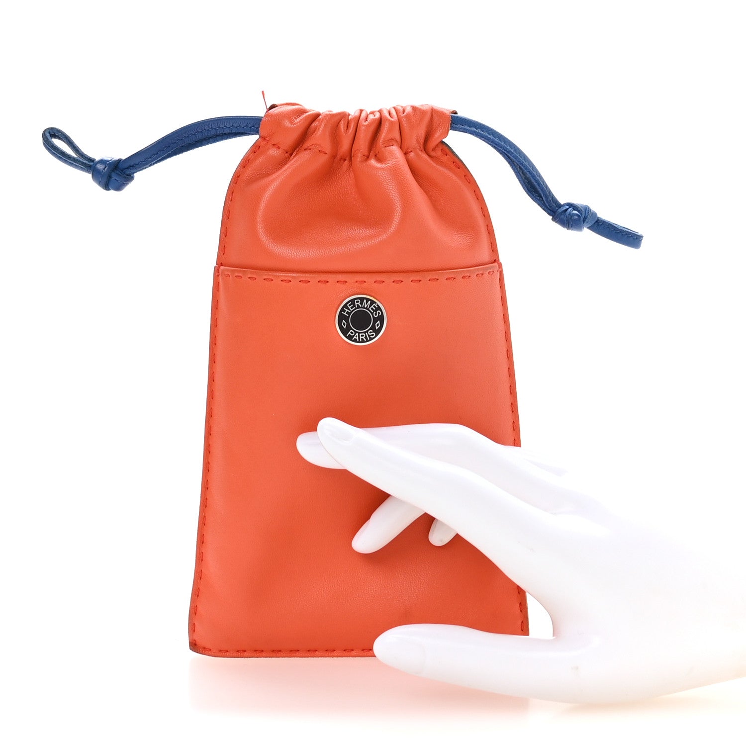 Milo Lambskin Swift Pilo Phone Case Orange Blue