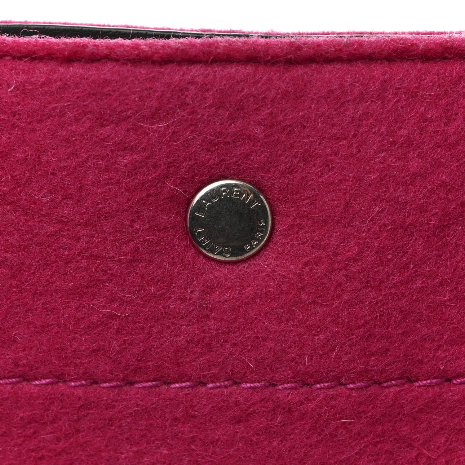 Wool Rive Gauche Tote Fuchsia