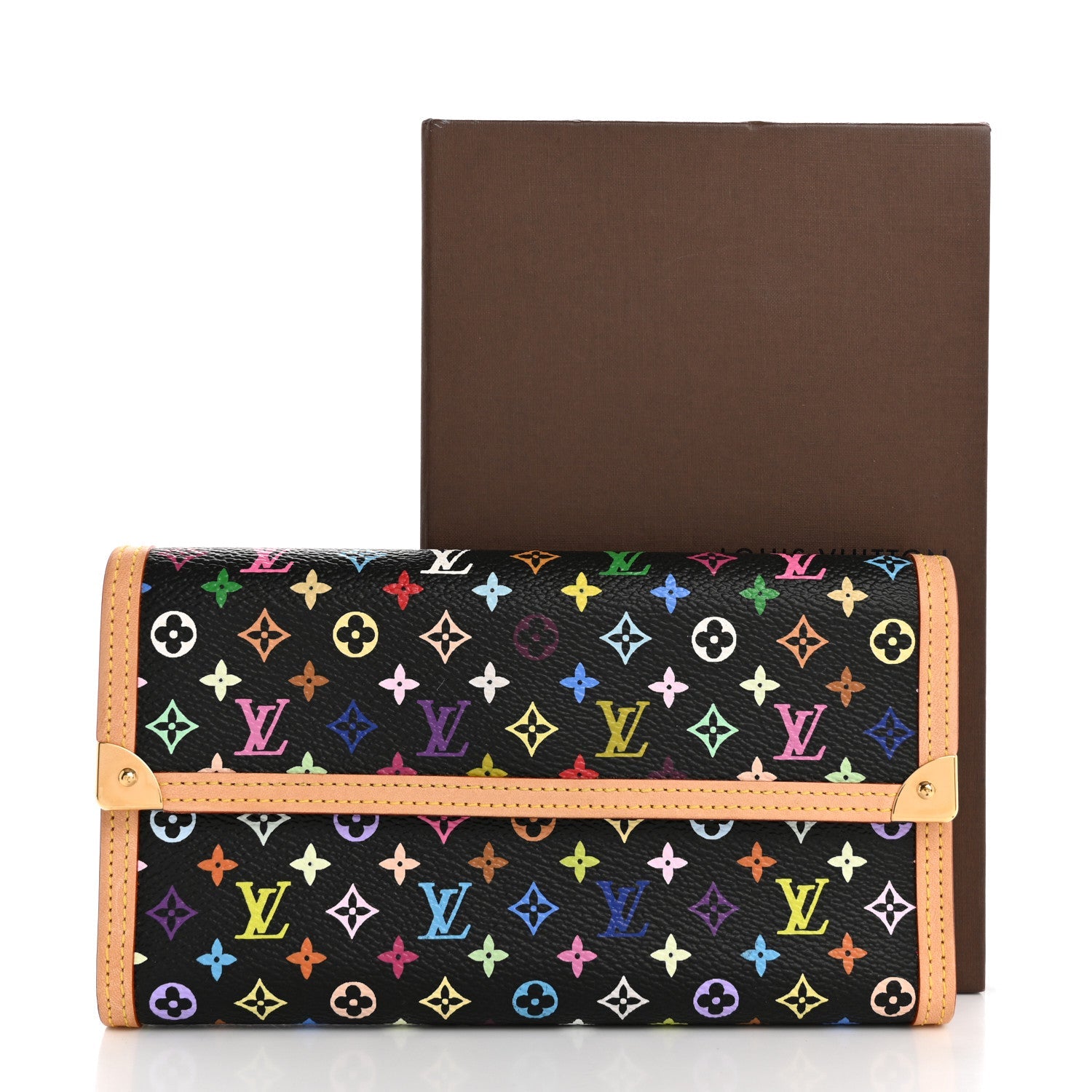 Monogram Multicolor Porte Tresor International Wallet Black